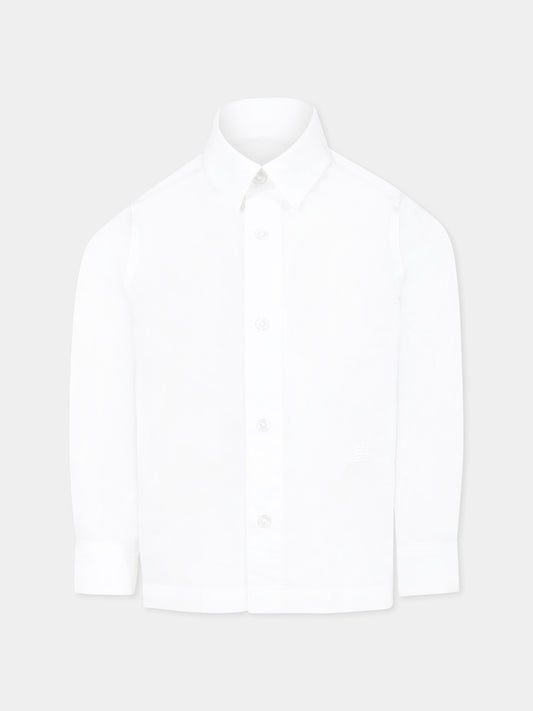 Chemise blanche pour garçon avec 4G motif