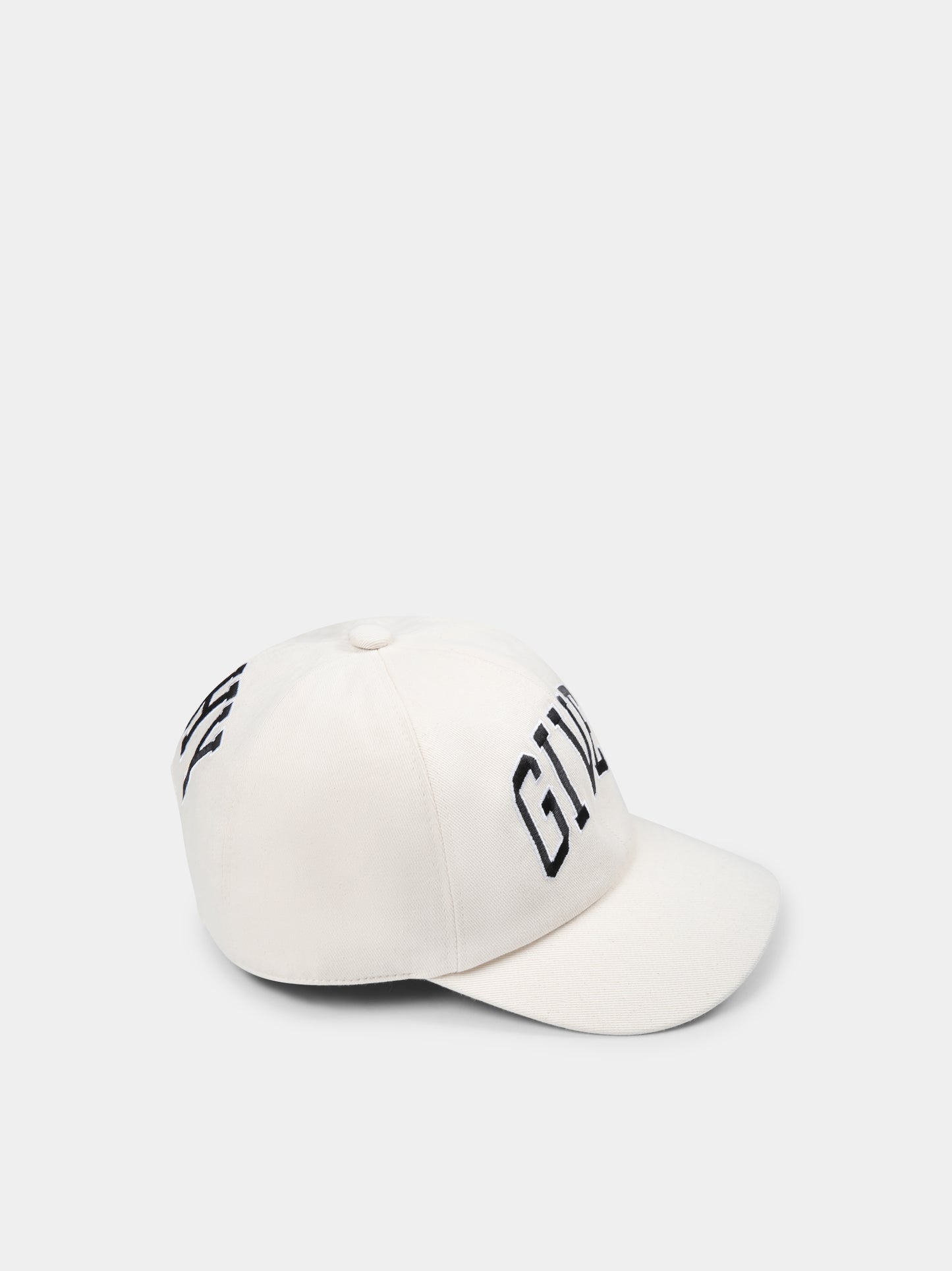 Cappello avorio per bambini con logo,Givenchy Kids,H30668 184