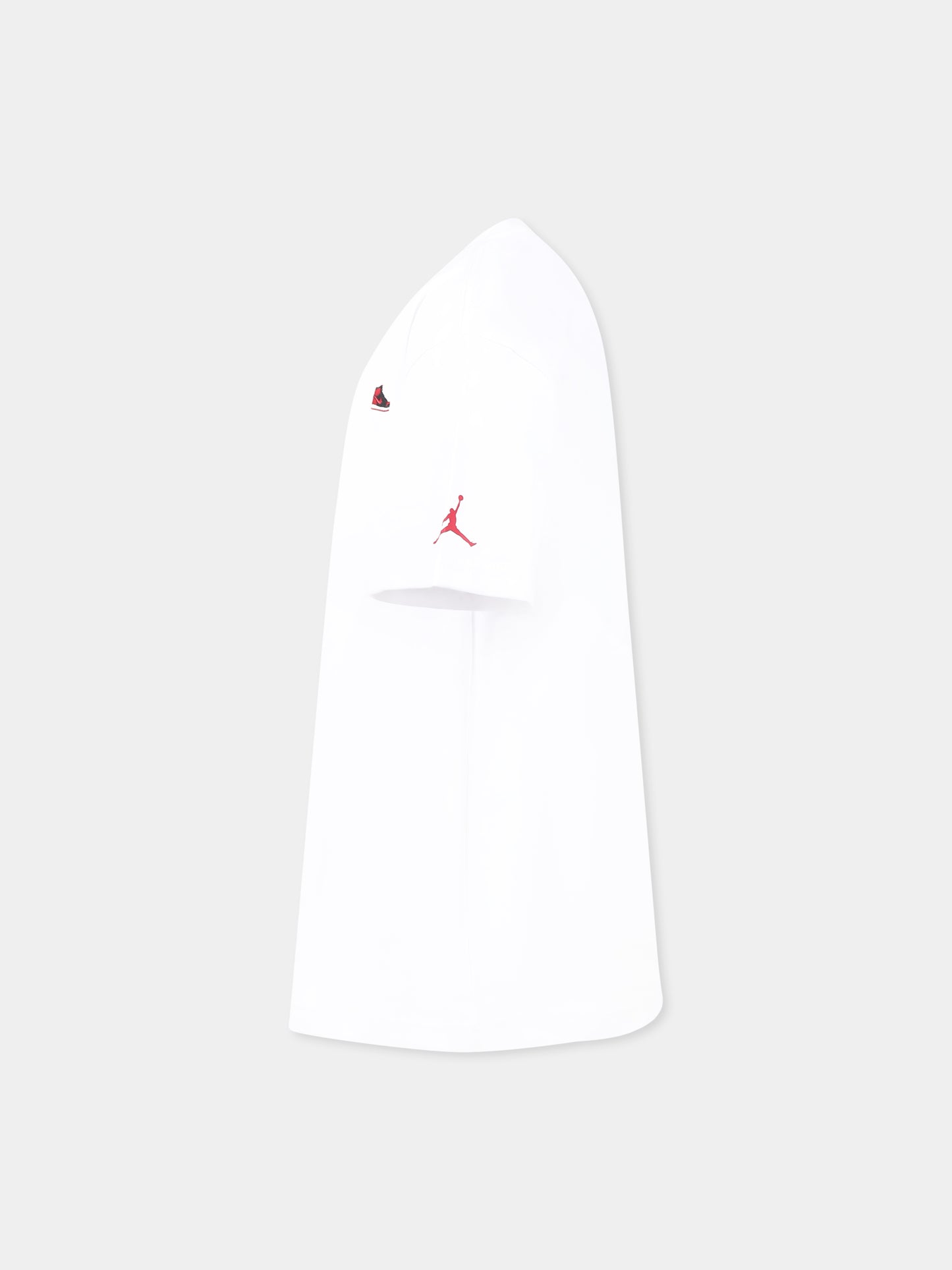 T-shirt blanc pour garçon avec basket