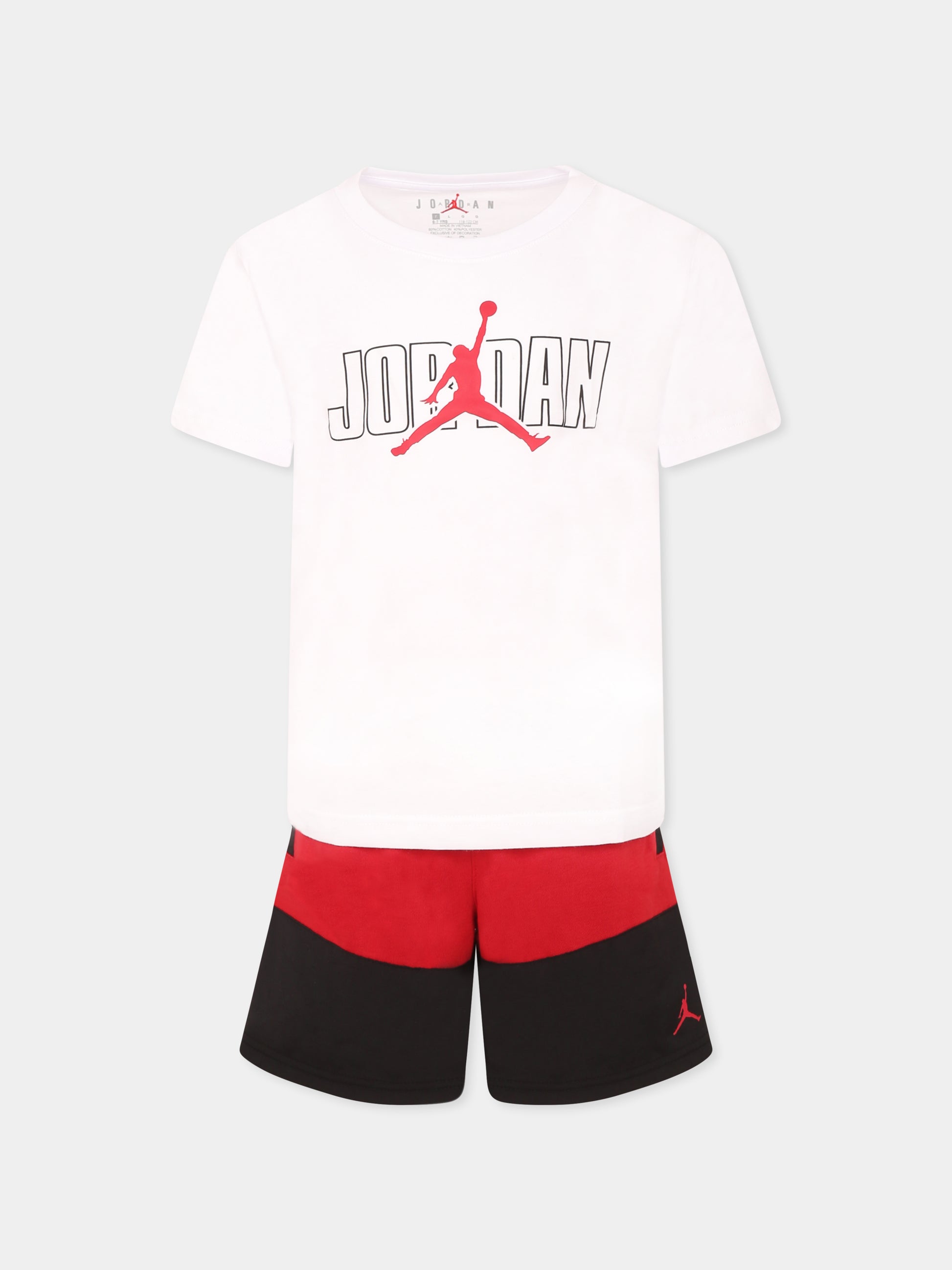 Completo multicolor per bambino con Jumpman,Jordan,85D767 R78