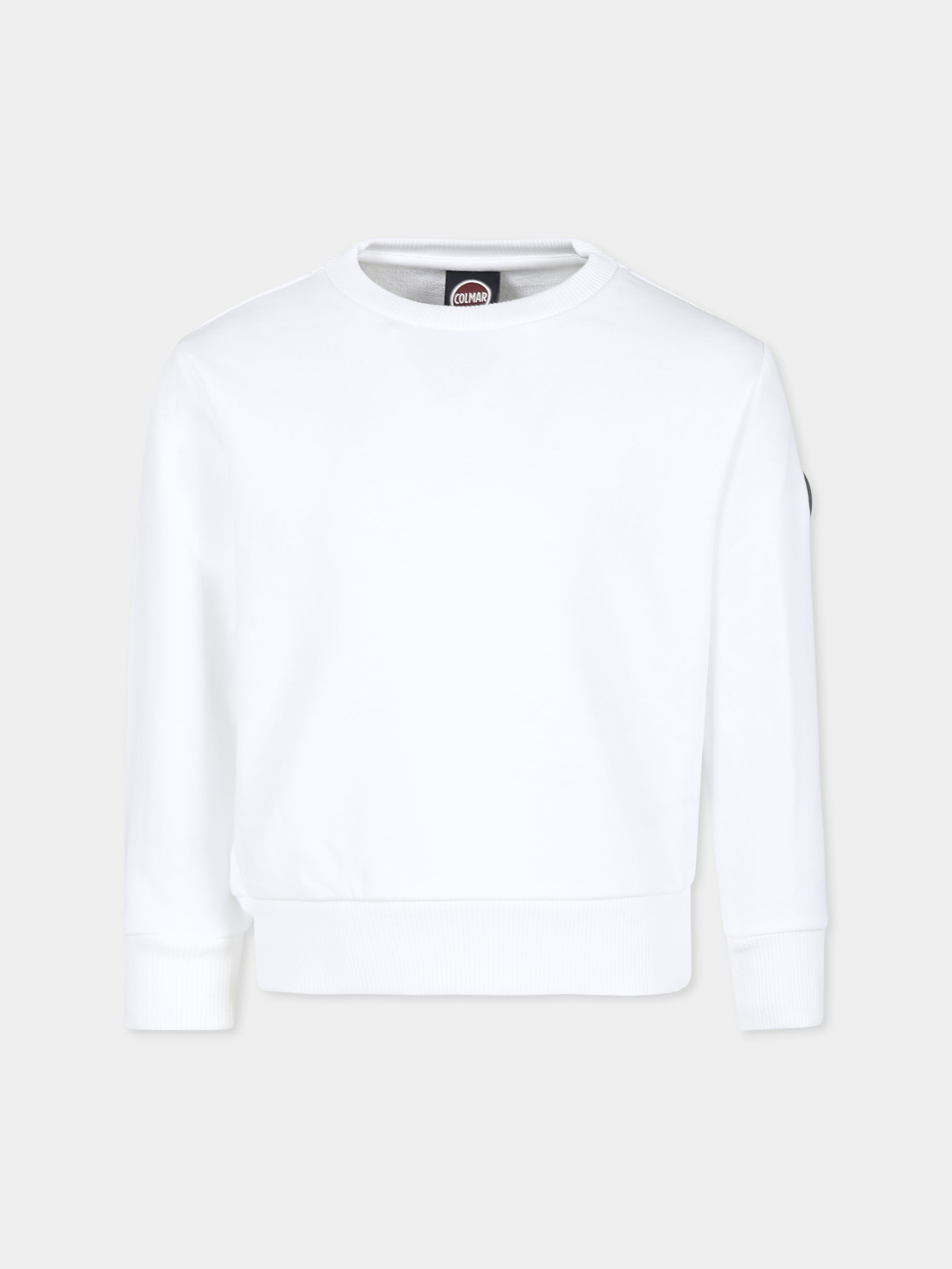 Felpa bianca per bambino con logo,Colmar Originals Kids,3680N 5WS 01