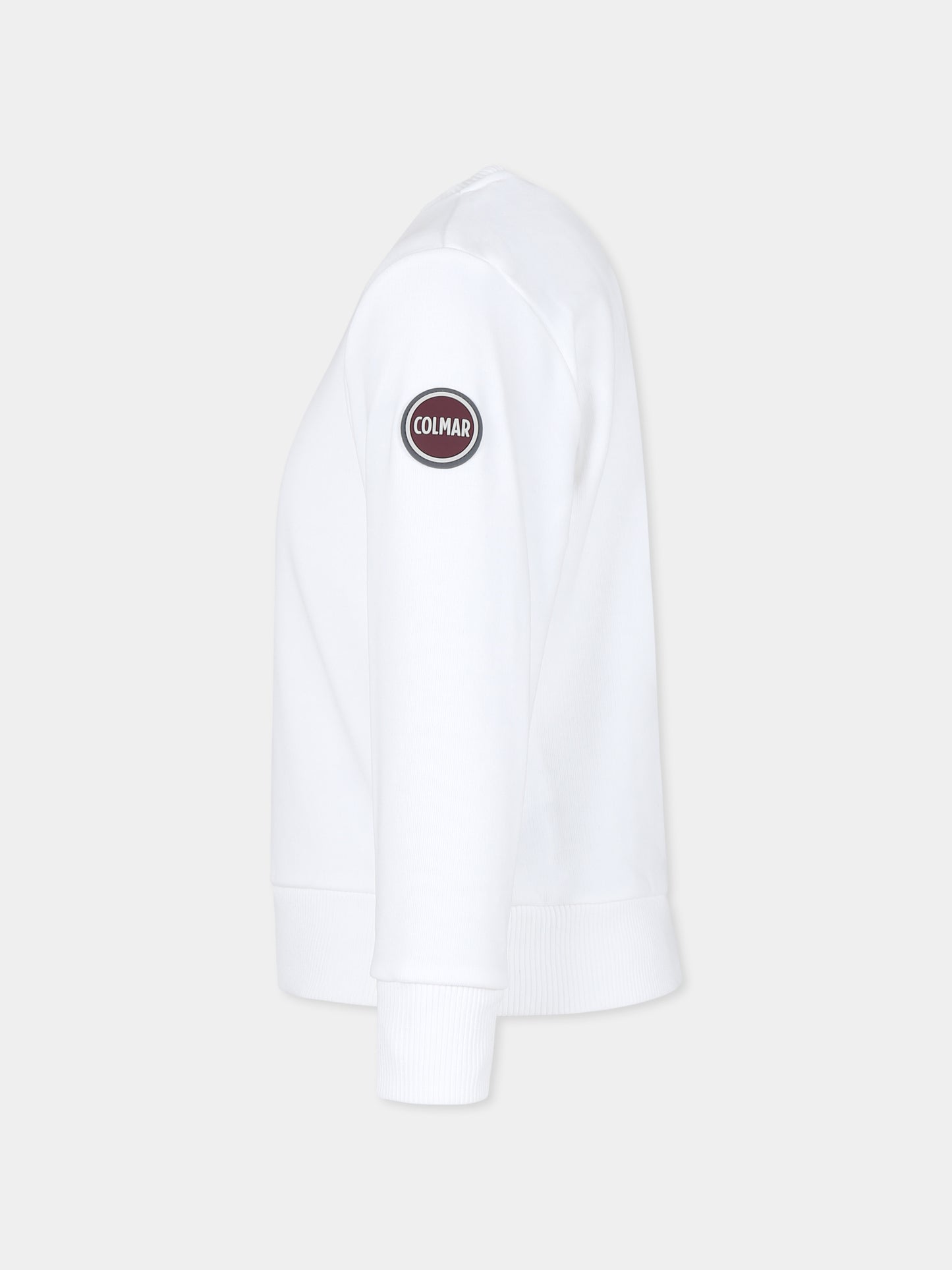 Felpa bianca per bambino con logo,Colmar Originals Kids,3680N 5WS 01