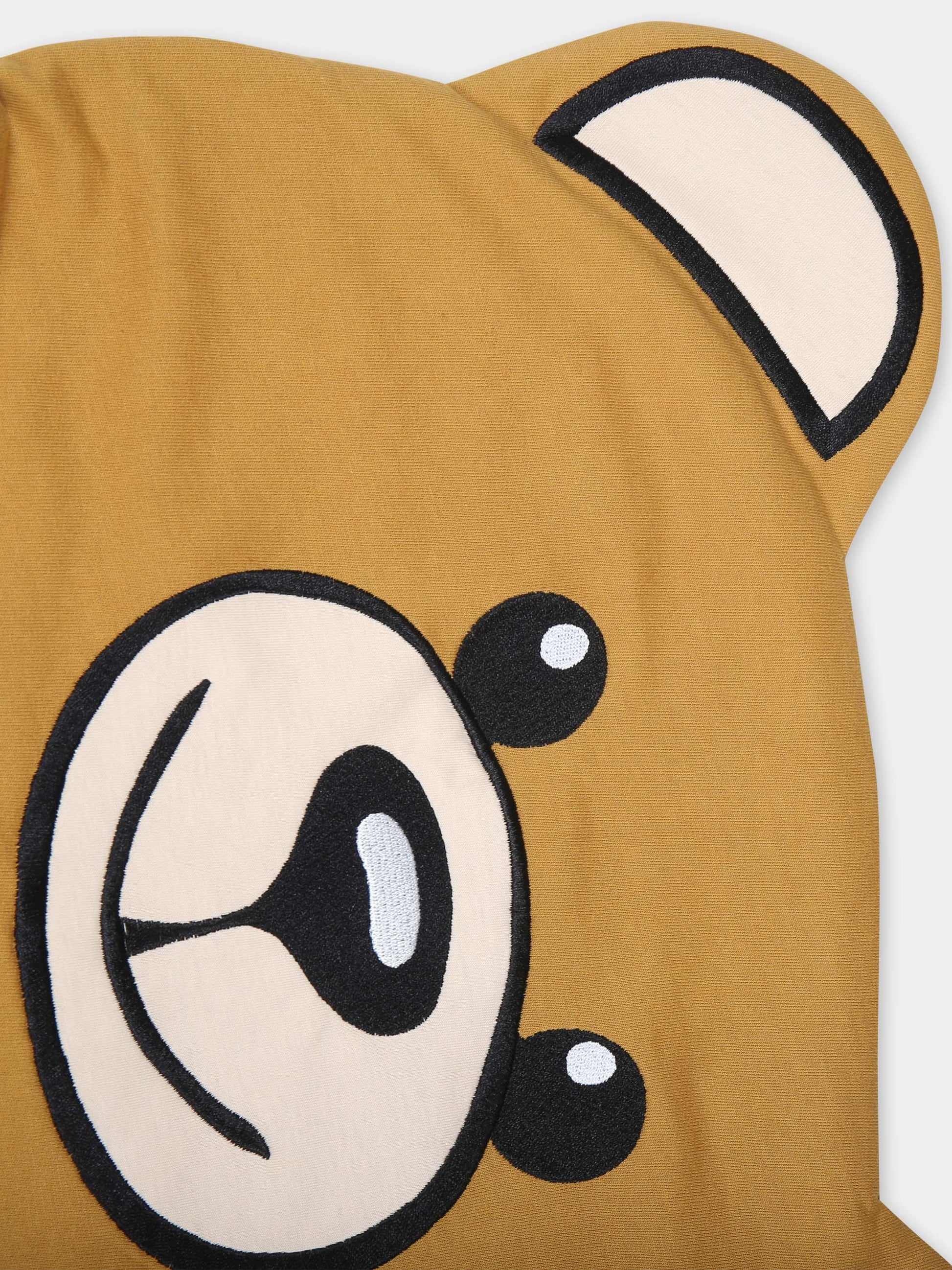 Sacco nanna marrone per neonati con Teddy Bear,Moschino Kids,MQE00C LCA19 20327