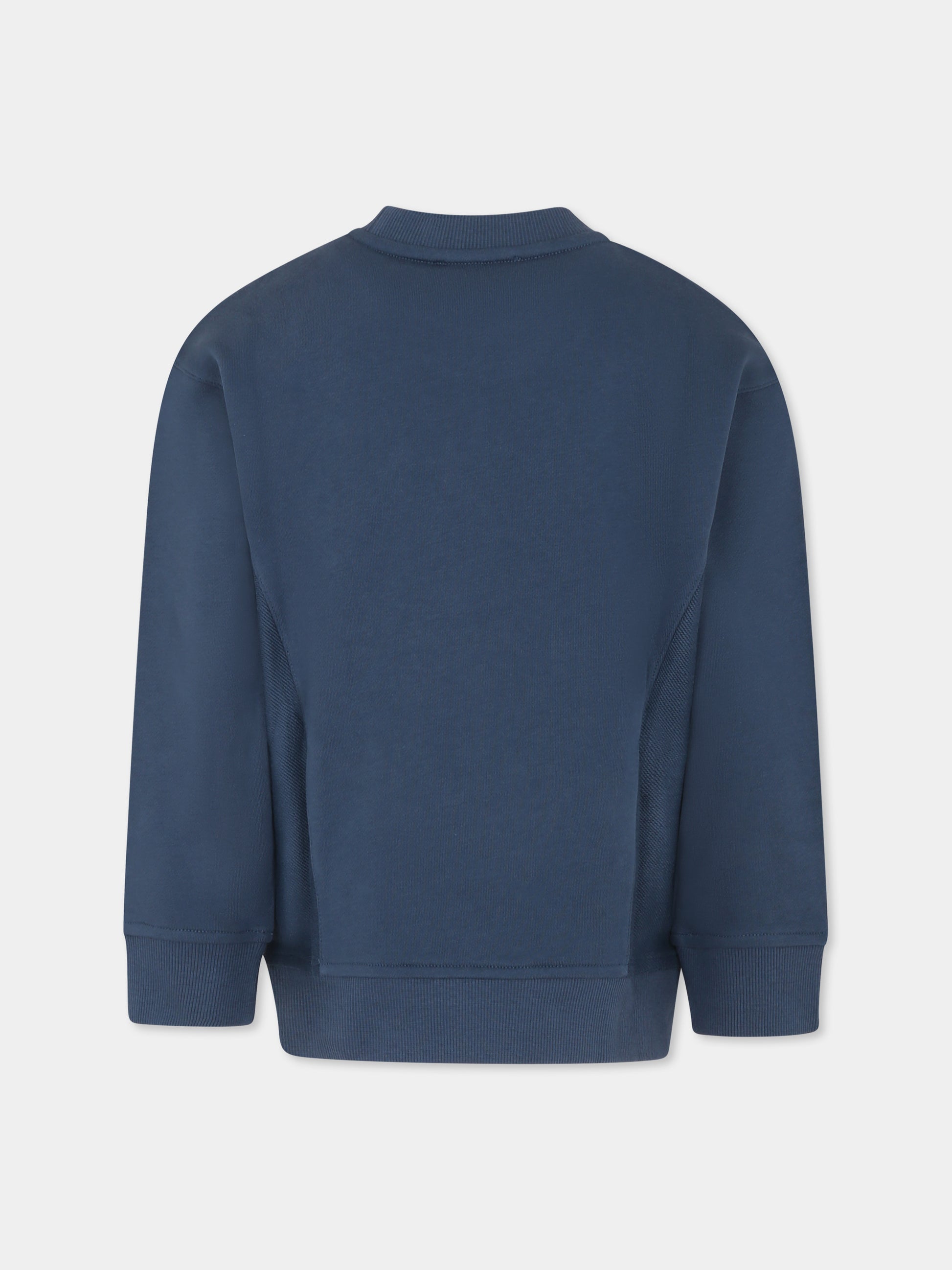 Felpa blu per bambino con Manga Bear Crew,Emporio Armani,EB000270 AF13552 UB150