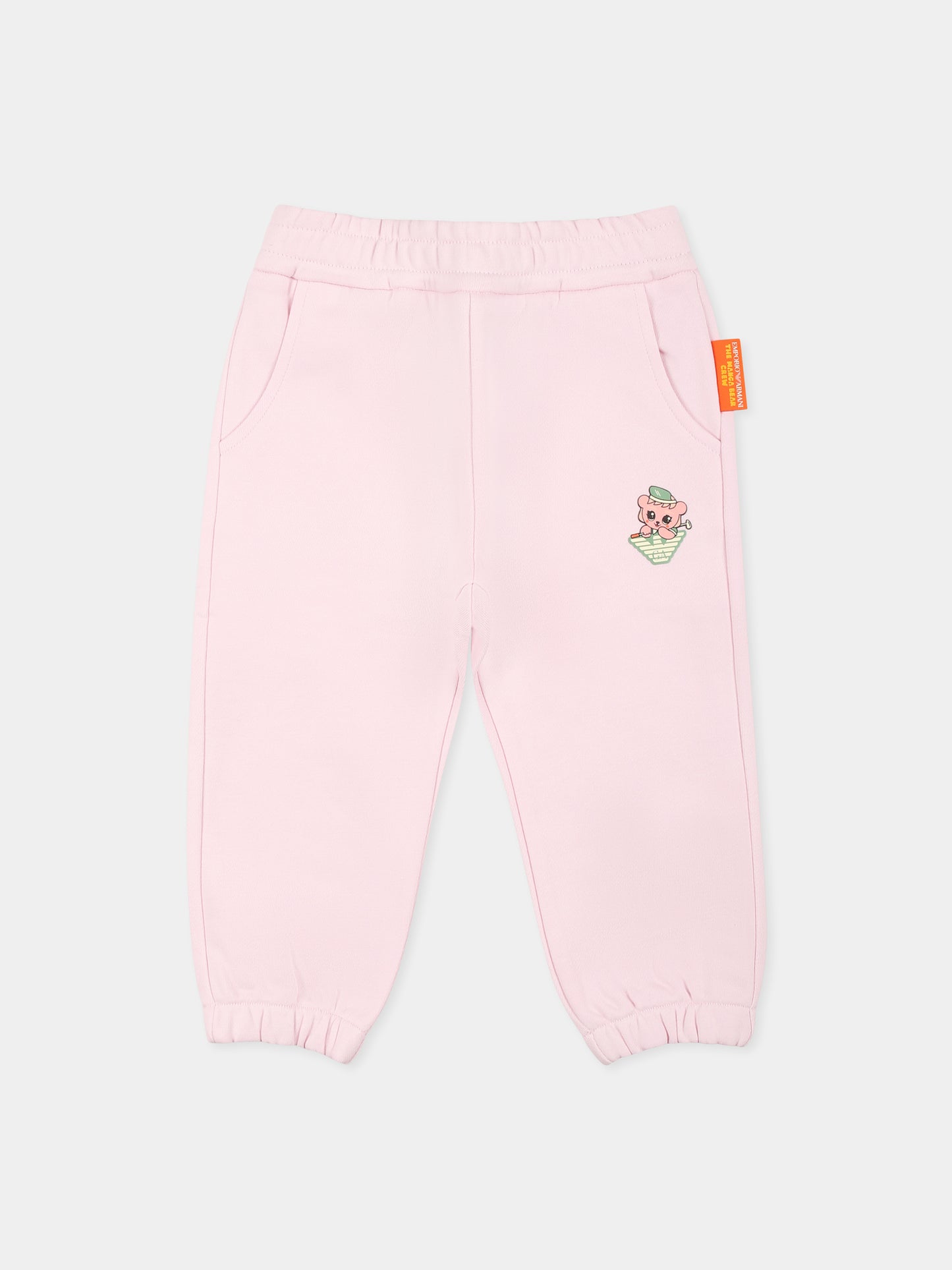 Pantalon rose pour bébé fille avec Magna Bear