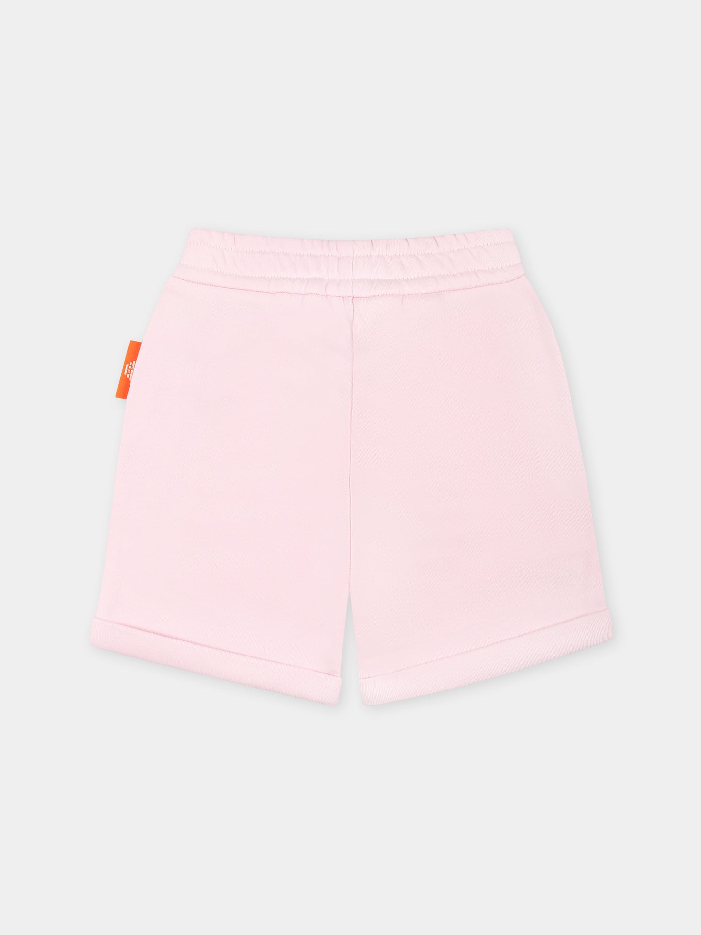 Shorts rosa per neonata con Manga Bear,Emporio Armani,EB000278 AF13552 U4271
