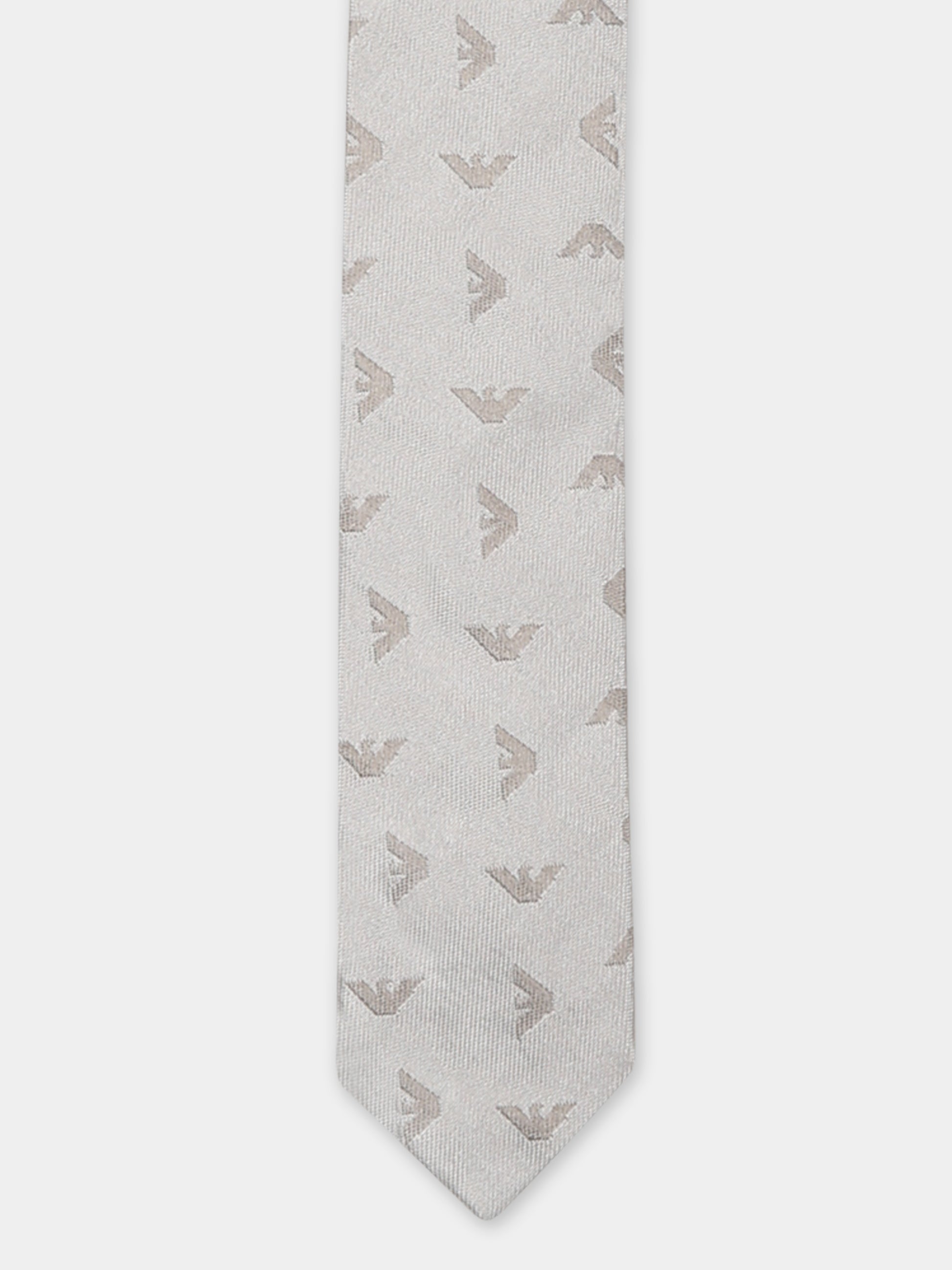 Cravatta beige per neonato con iconico aquilotto,Emporio Armani,EB000457 AF15438 F8040