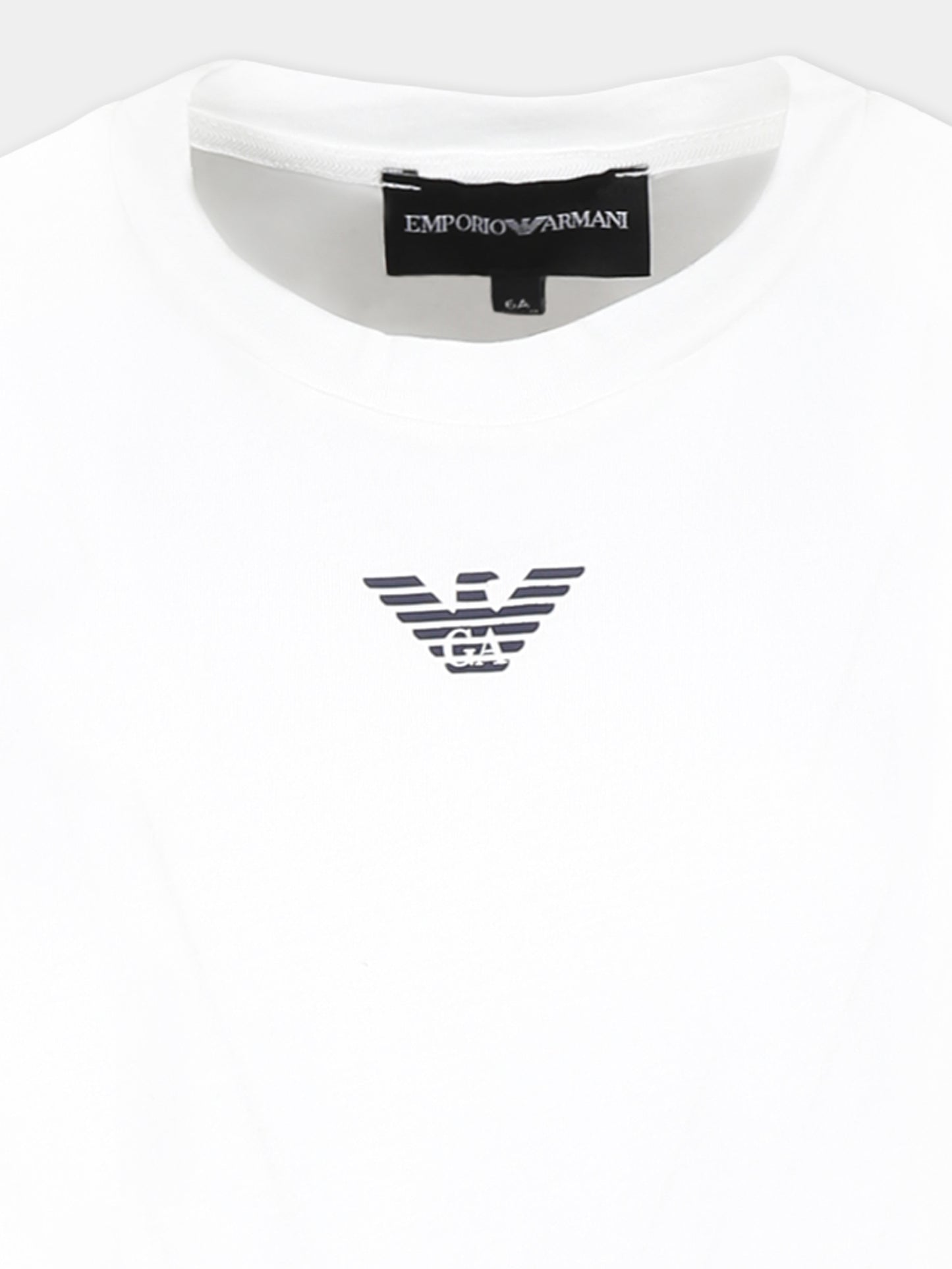 T-shirt bianca per bambino con aquilotto,Emporio Armani,EB000421 AF15013 M0134