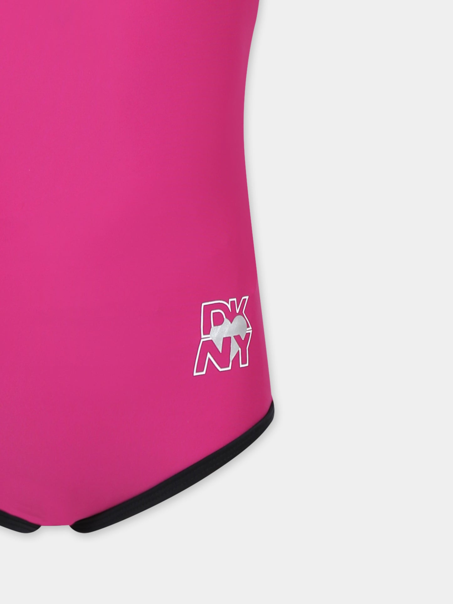 Maillot de bain fuchsia pour fille avec logo
