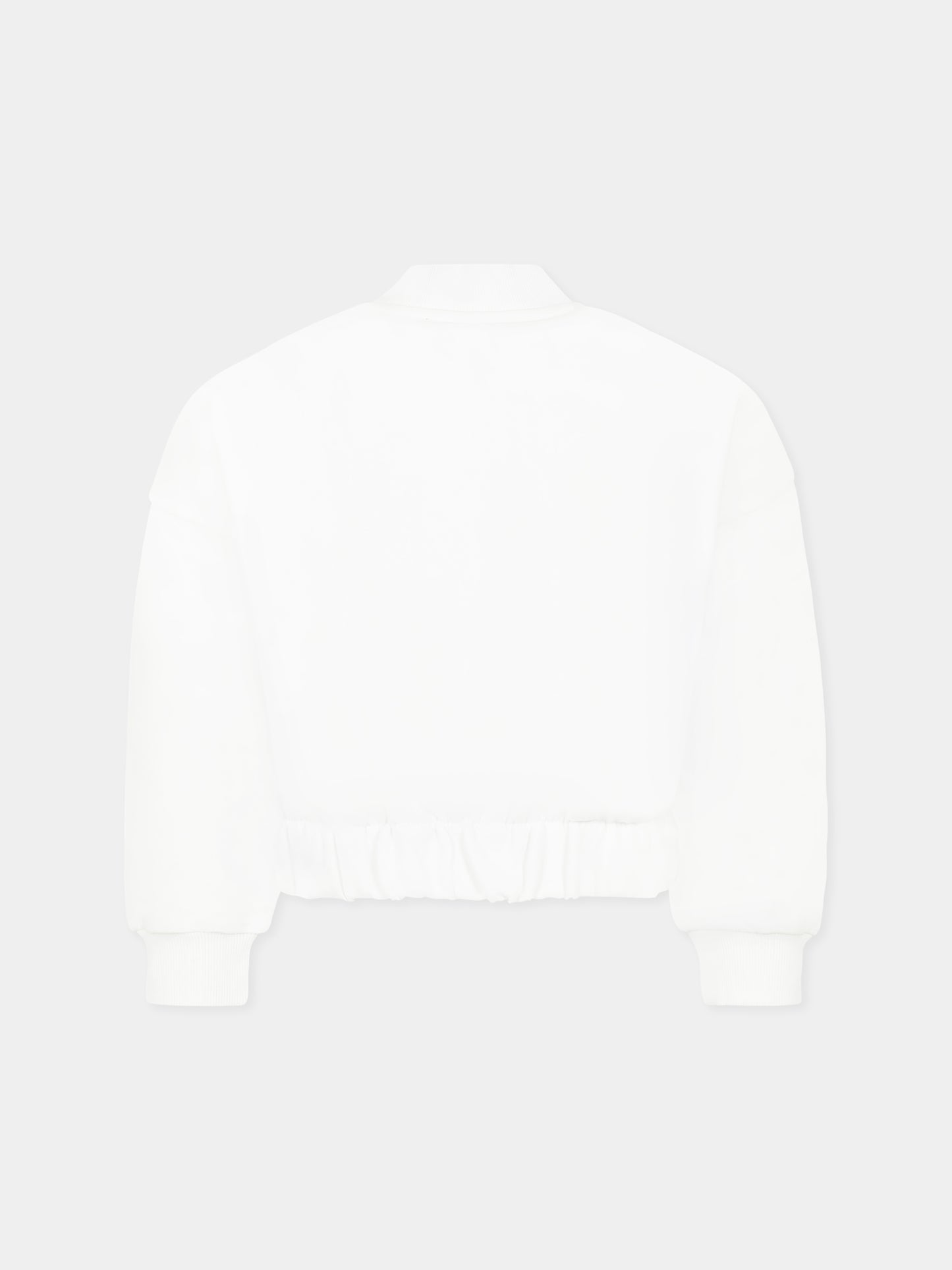 Felpa nera per bambina con logo,Dkny,D62284 117