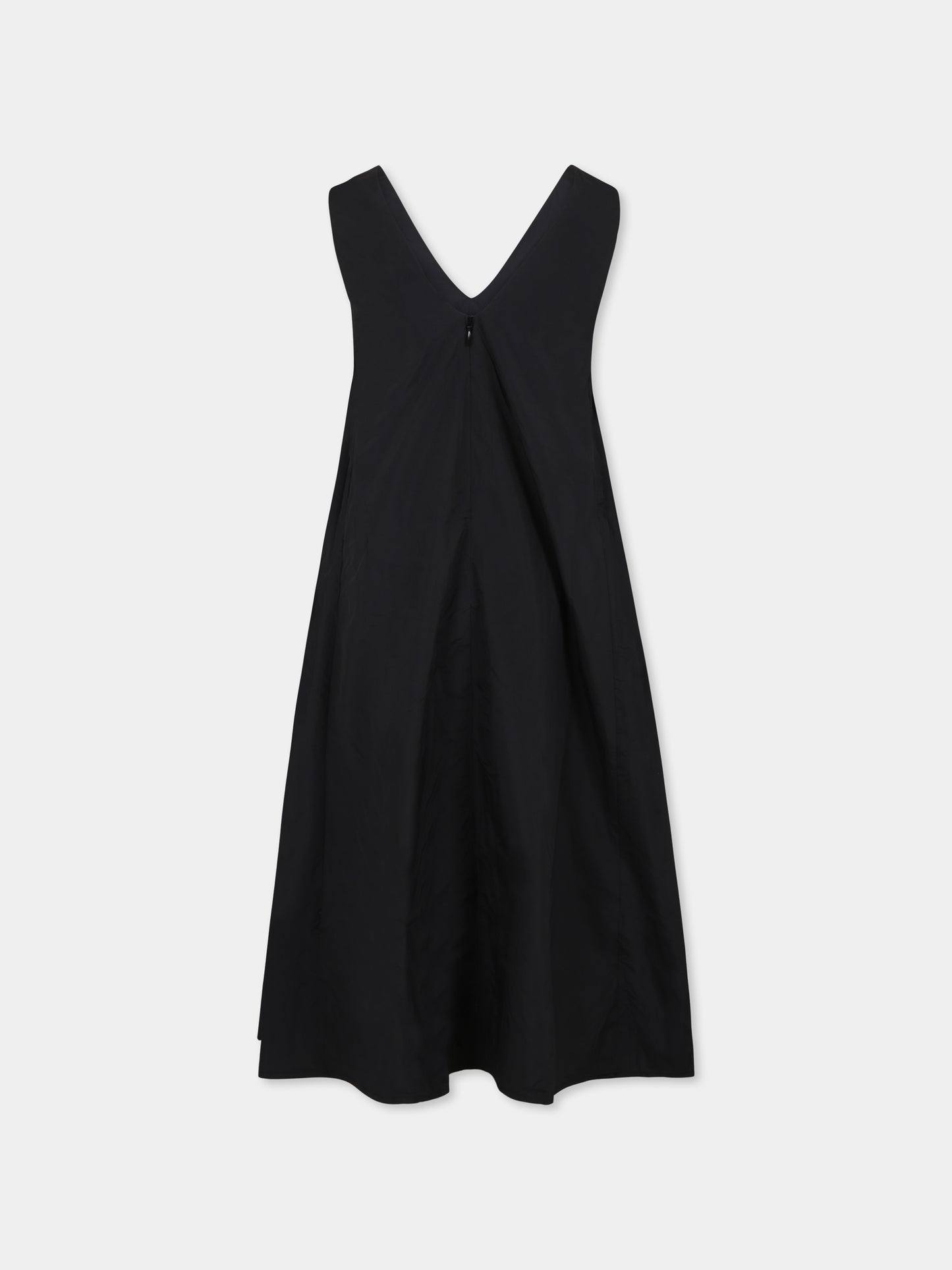 Vestito nero per bambina con logo,Dkny,D62329 09B