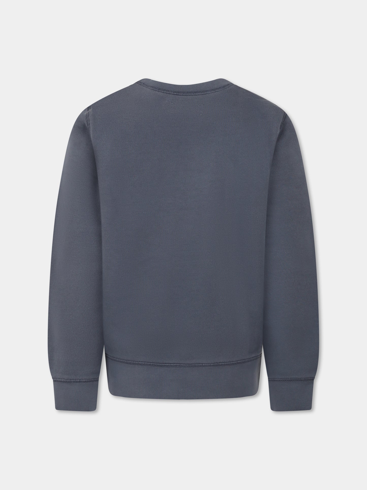 Felpa grigia per bambino con logo,Zadig & Voltaire Kids,X60382 033