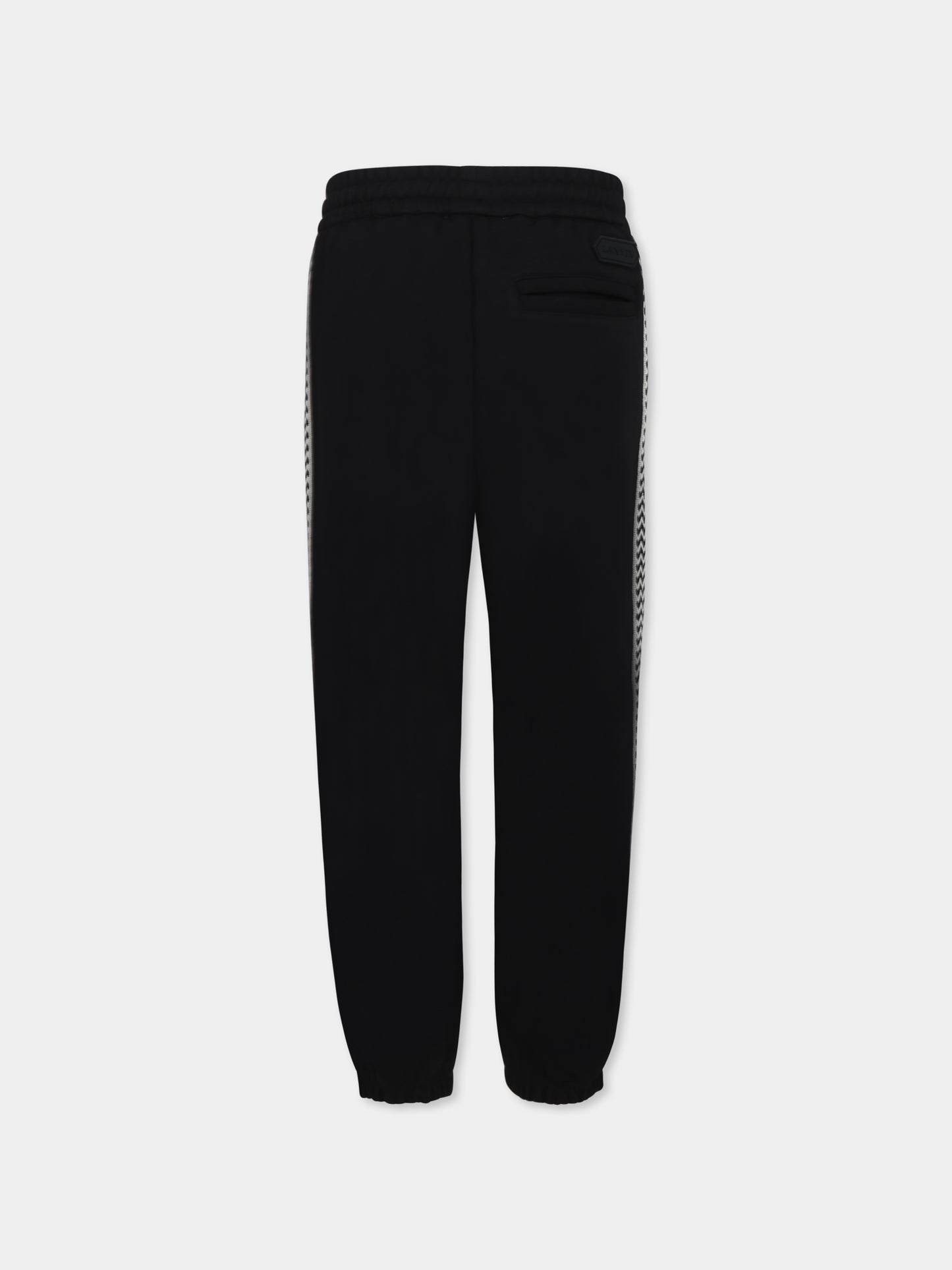 Pantaloni neri per bambino con logo,Lanvin Petite,N30230 09B