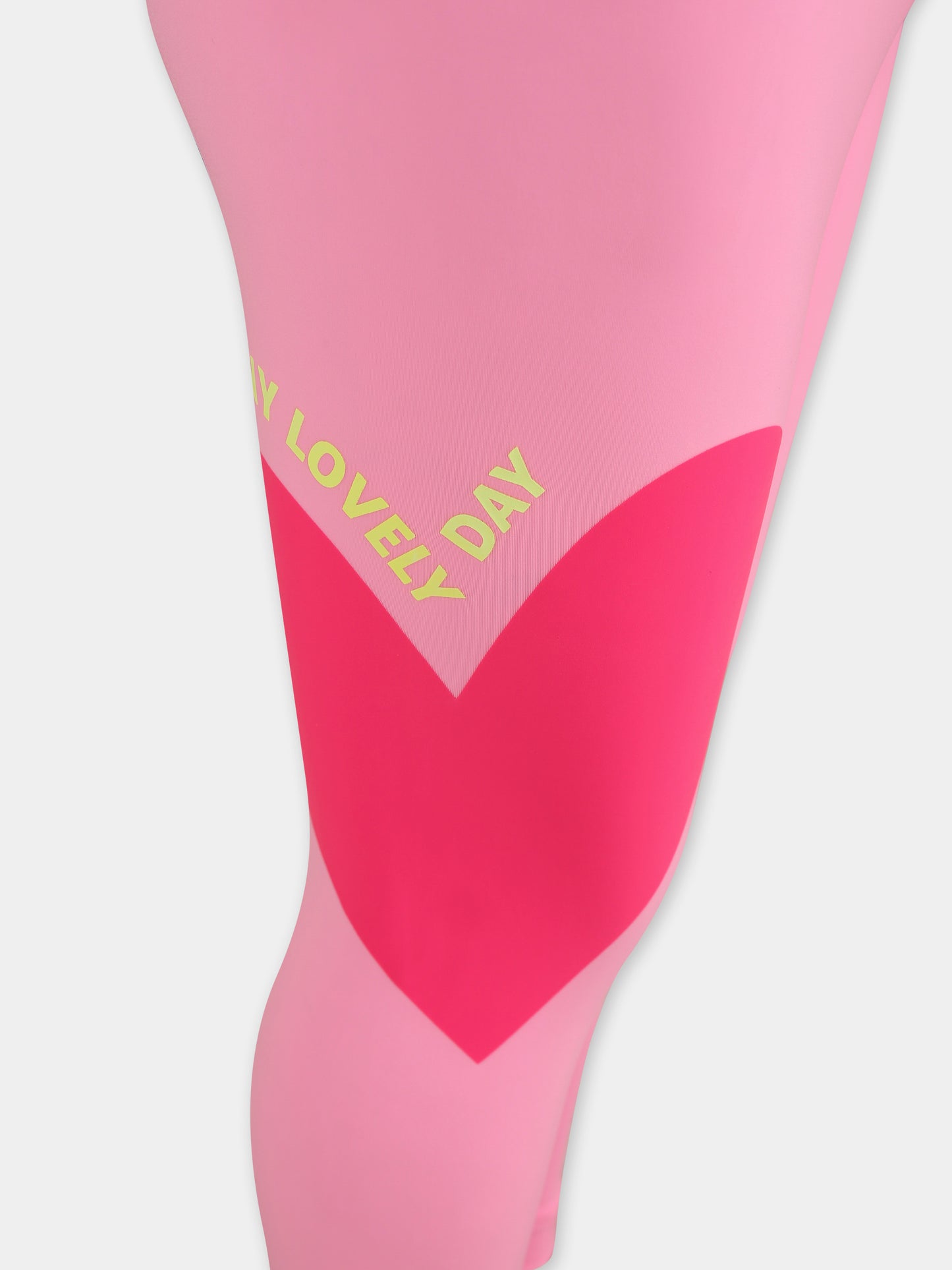 Leggings rosa per bambina con cuore,Billieblush,U20860 462