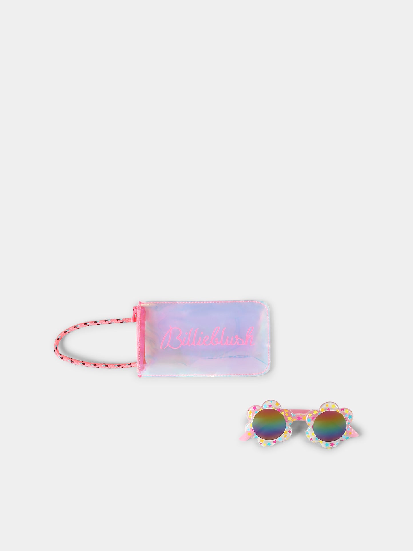 Occhiali da sole rosa per bambina con stelle,Billieblush,U20804 Z41