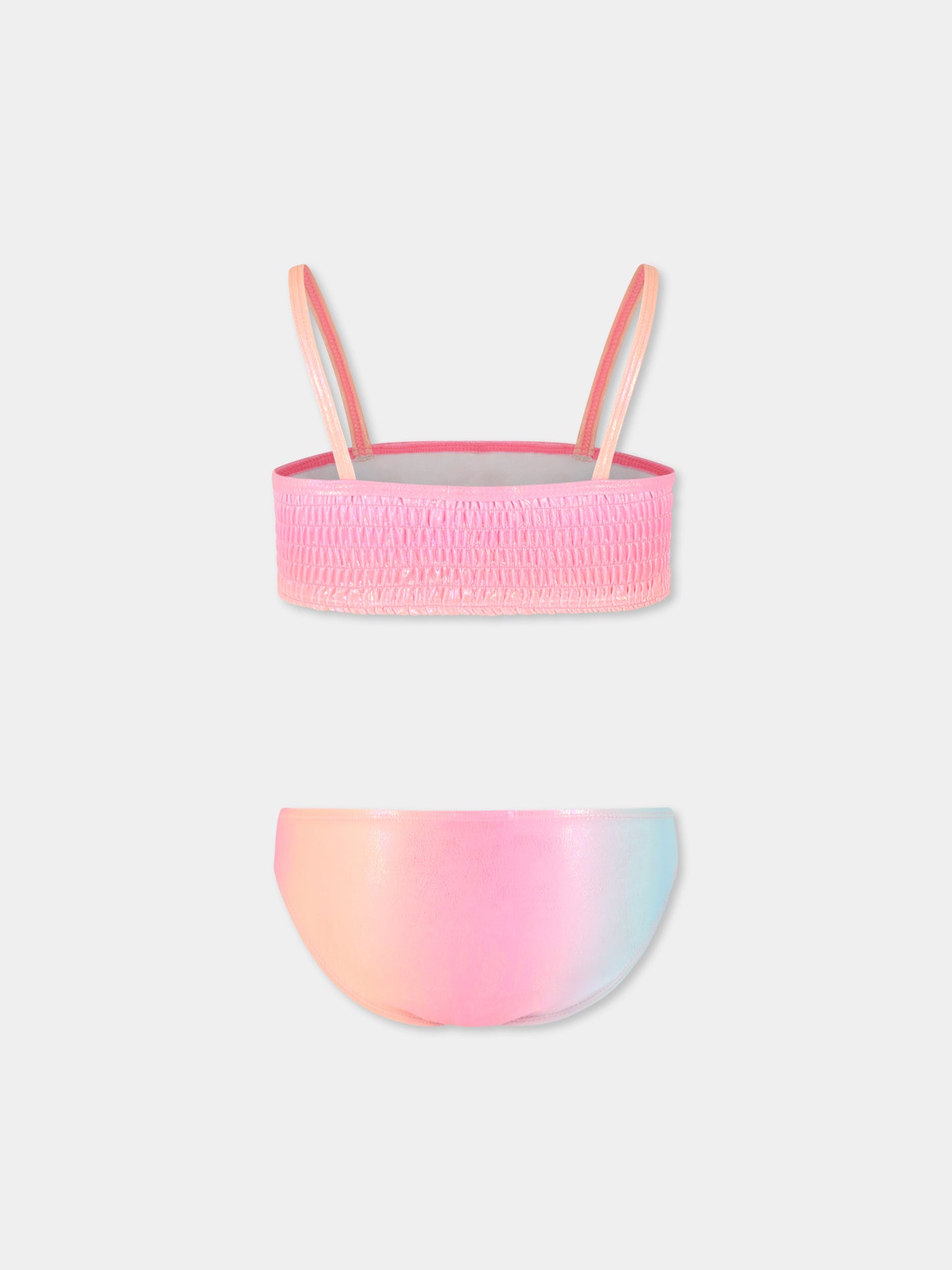 Bikini multicolore pour fille avec paillettes