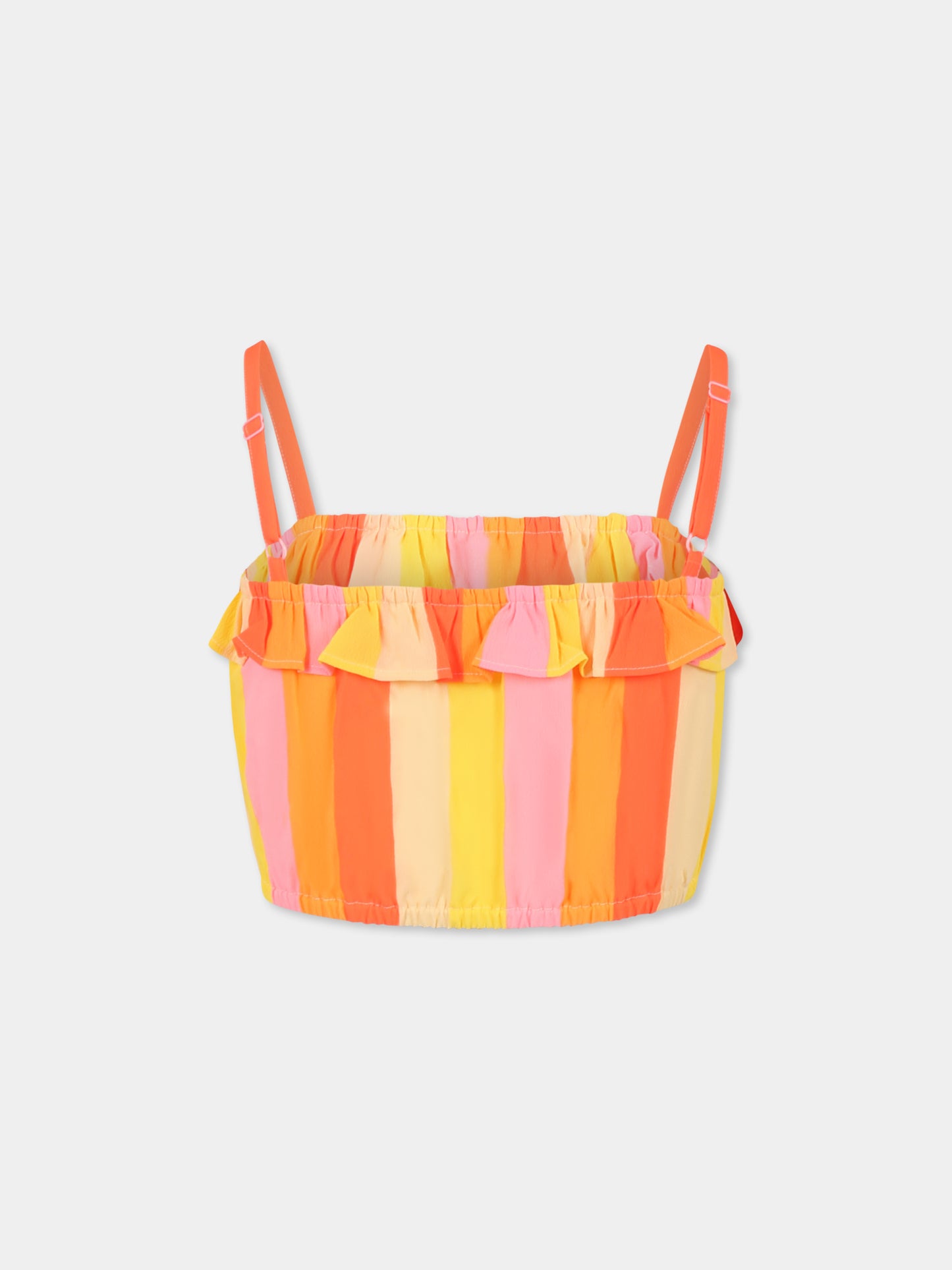 Top multicolore pour fille