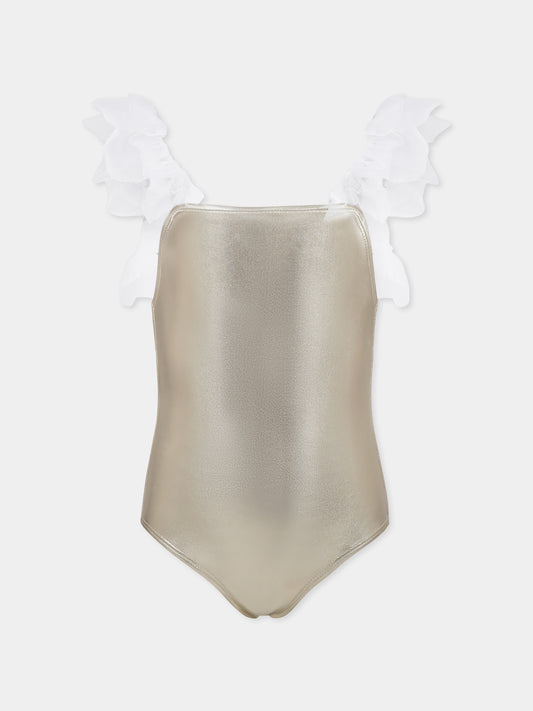 Maillot de bain doré pour fille