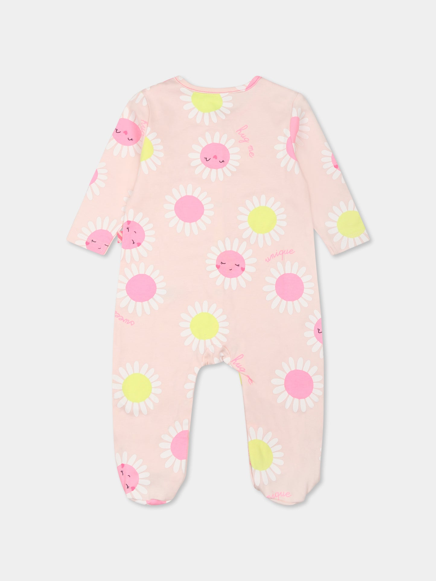Set tutina rosa per neonata con fiori all over,Billieblush,U21016 45S