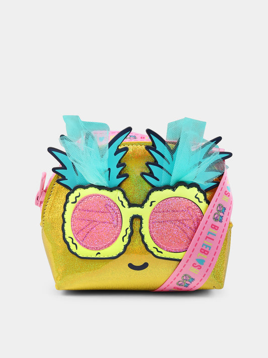 Borsa gialla per bambina con occhiali da sole,Billieblush,U20783 549