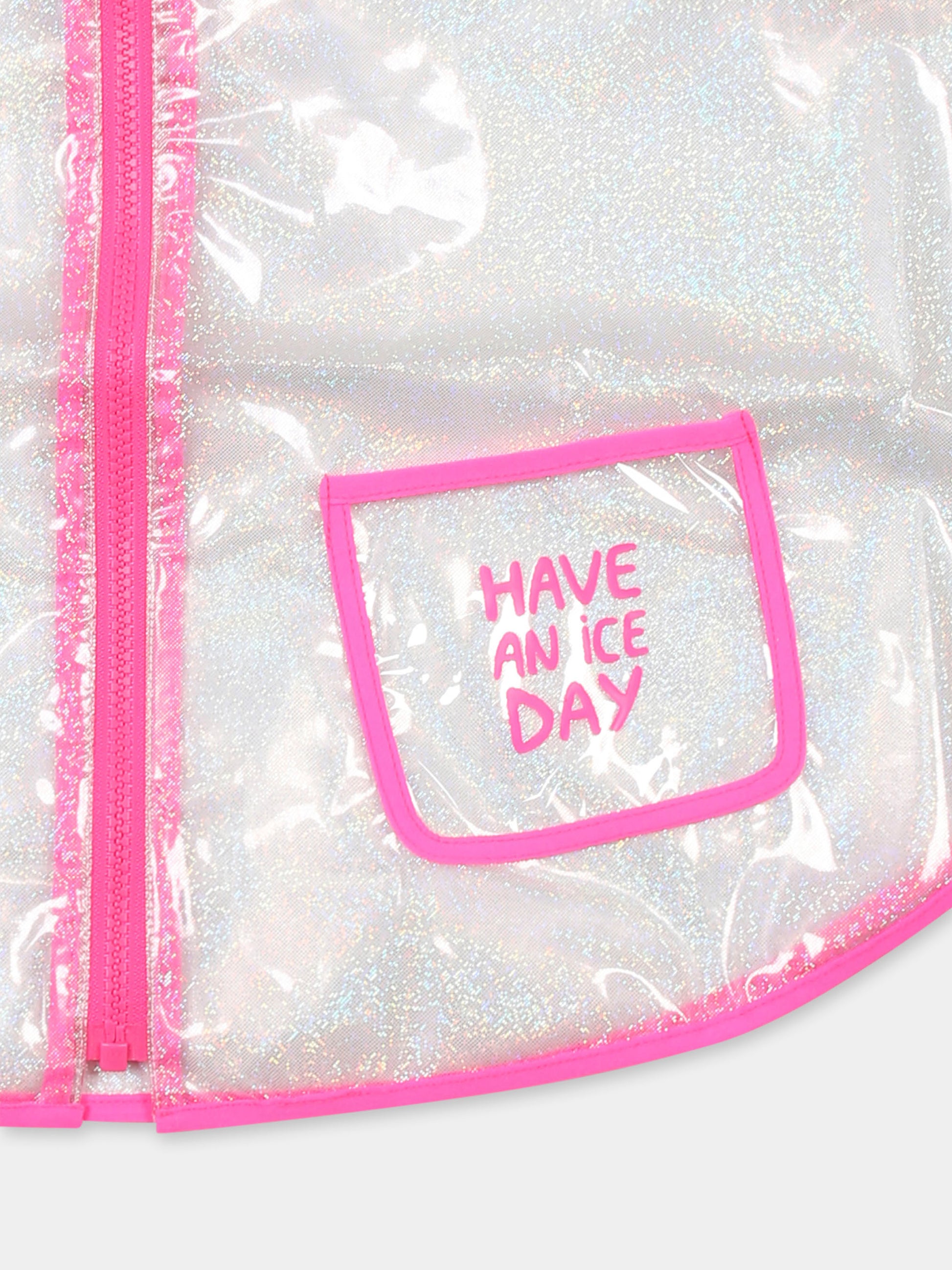 Impermeabile trasparente per neonata con gelato e scritta,Billieblush,U20840 Z42