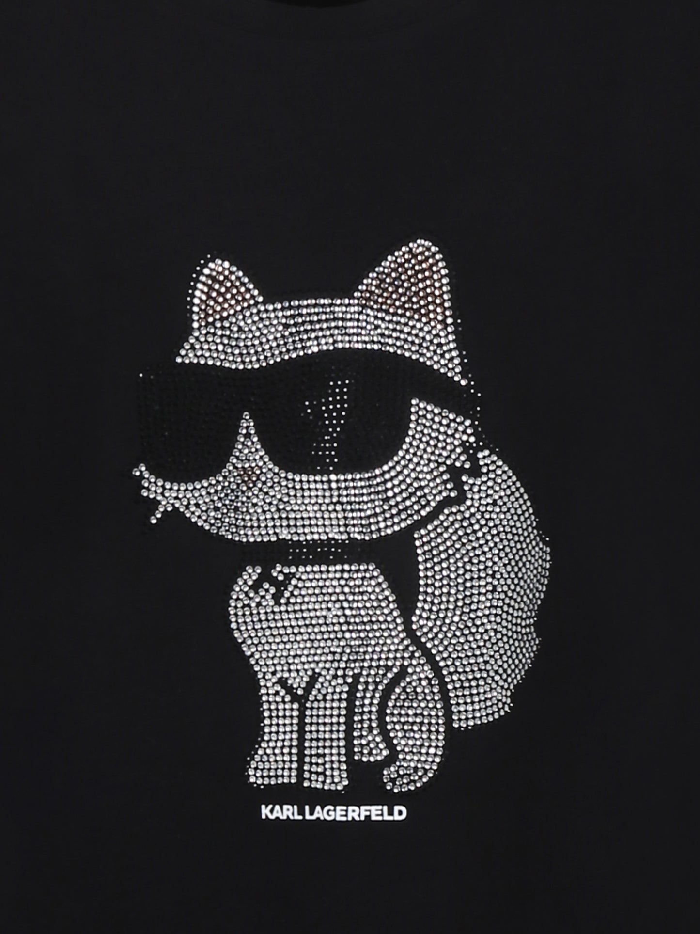 Vestito nero per bambina con Choupette,Karl Lagerfeld Kids,Z30458 09B