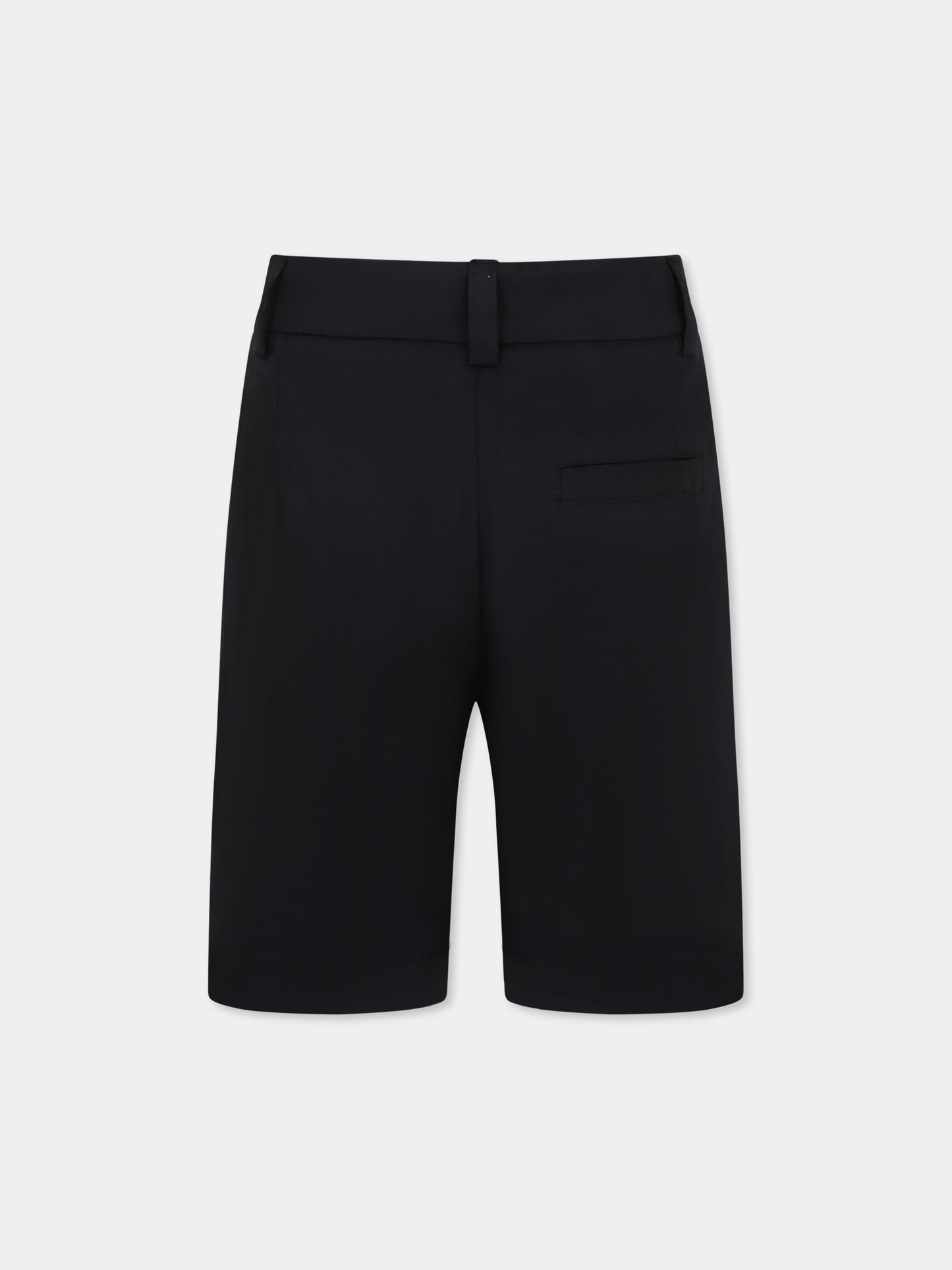 Shorts neri per bambino con logo,Karl Lagerfeld Kids,Z30416 09B