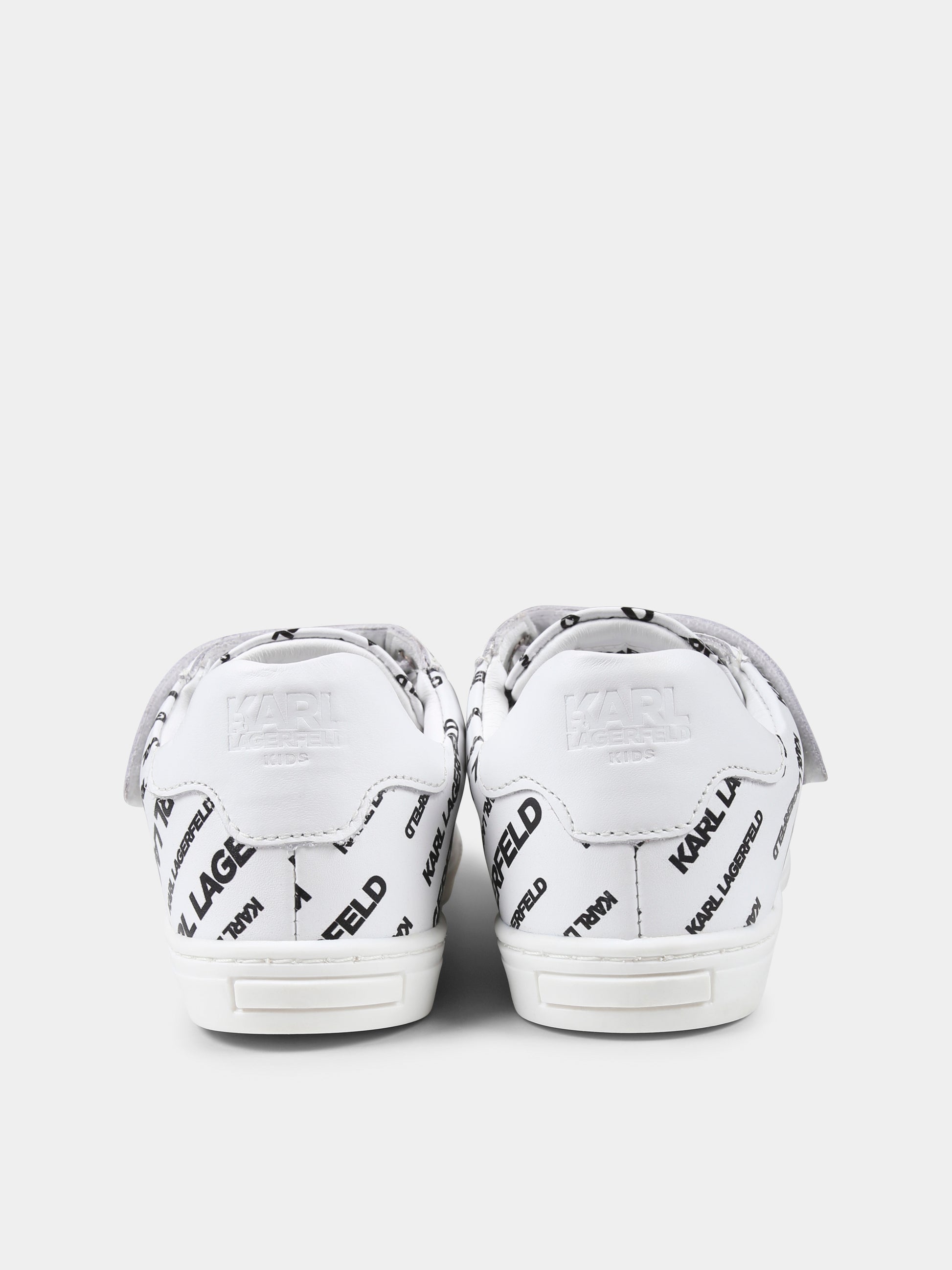 Sneakers bianche per bambino con logo,Karl Lagerfeld Kids,Z30542 N50
