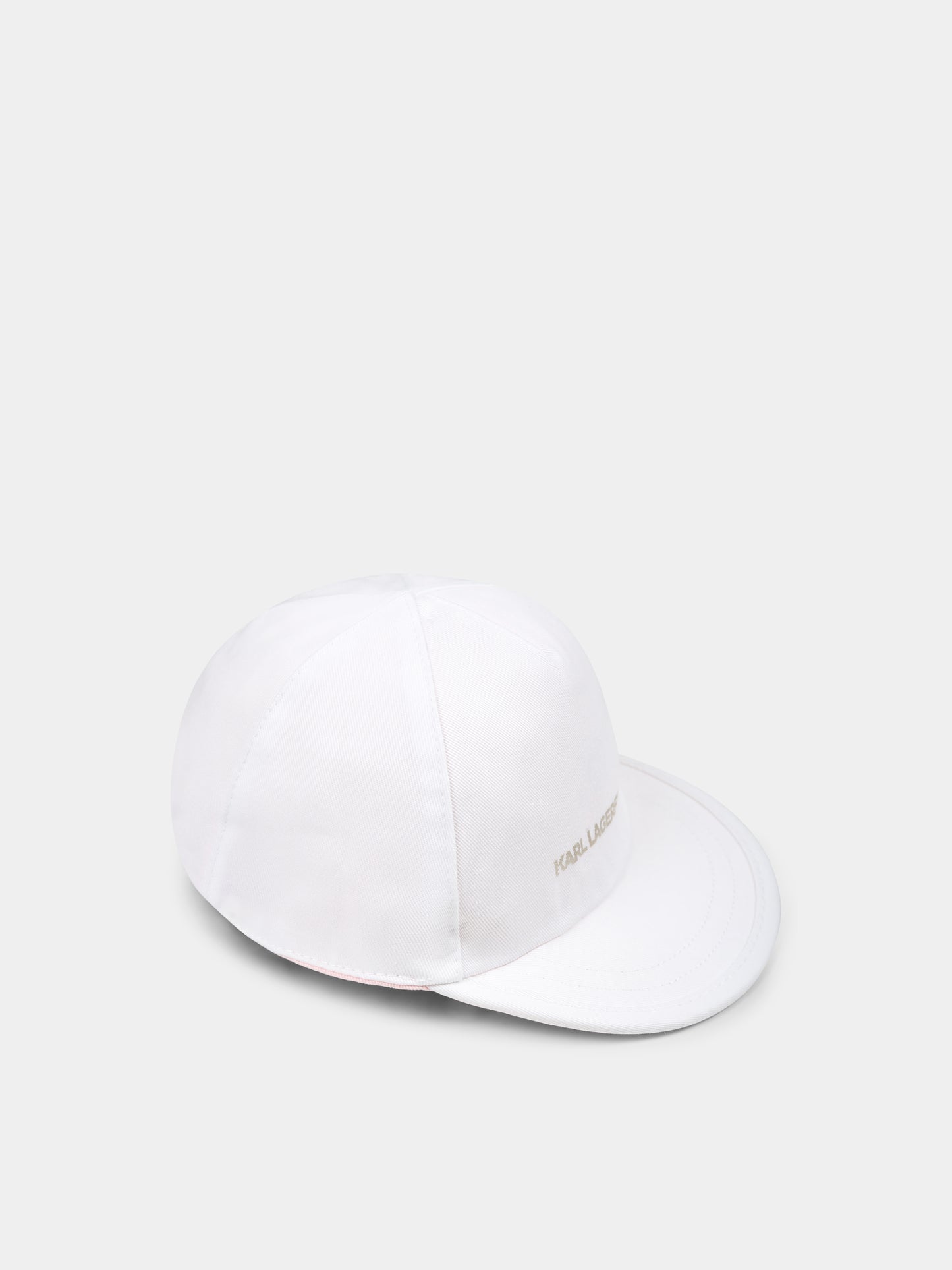 Chapeau réversible rose pour bébé fille avec Choupette