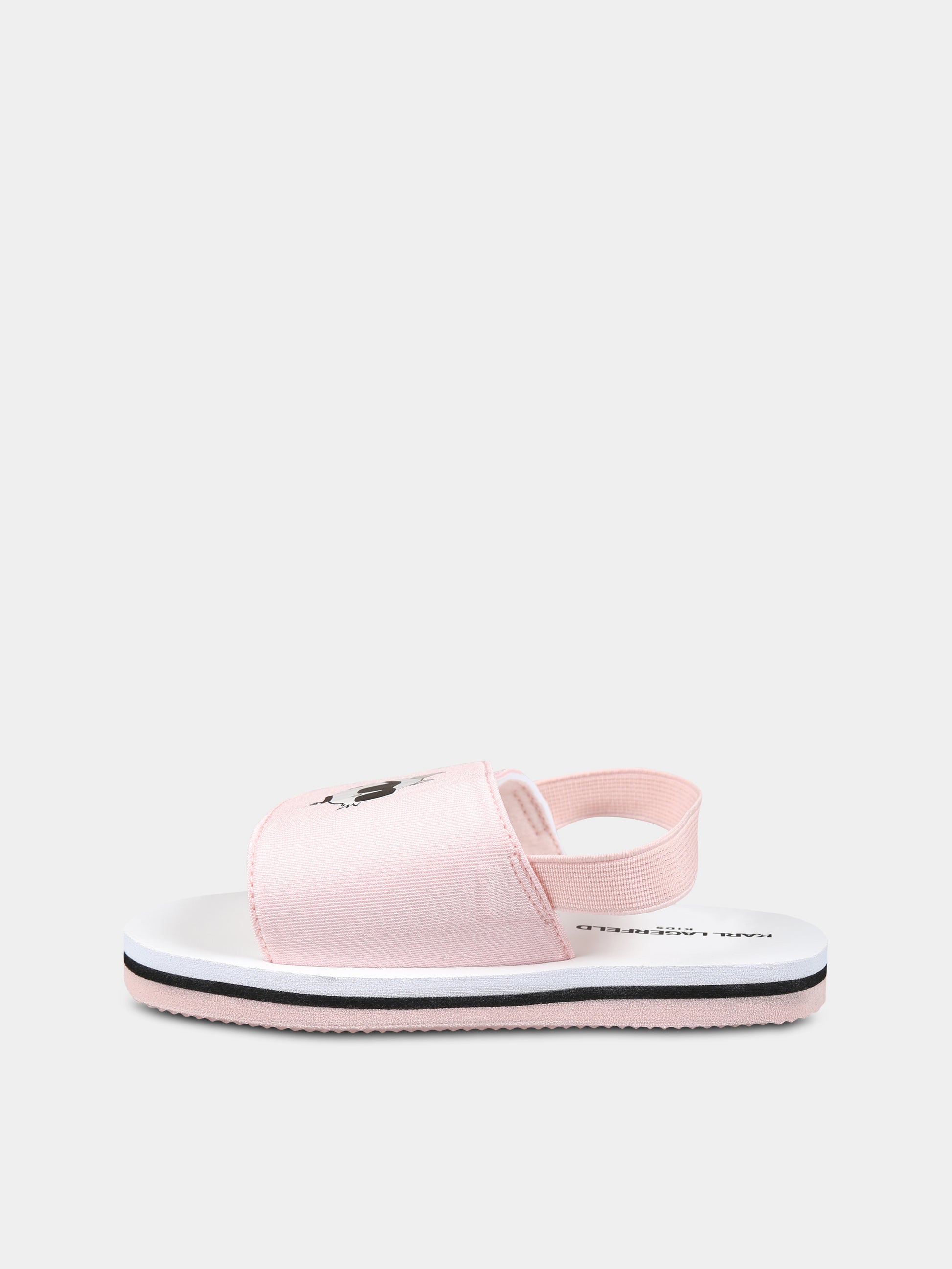 Sandali rosa per bambina con Choupette,Karl Lagerfeld Kids,Z30384 475