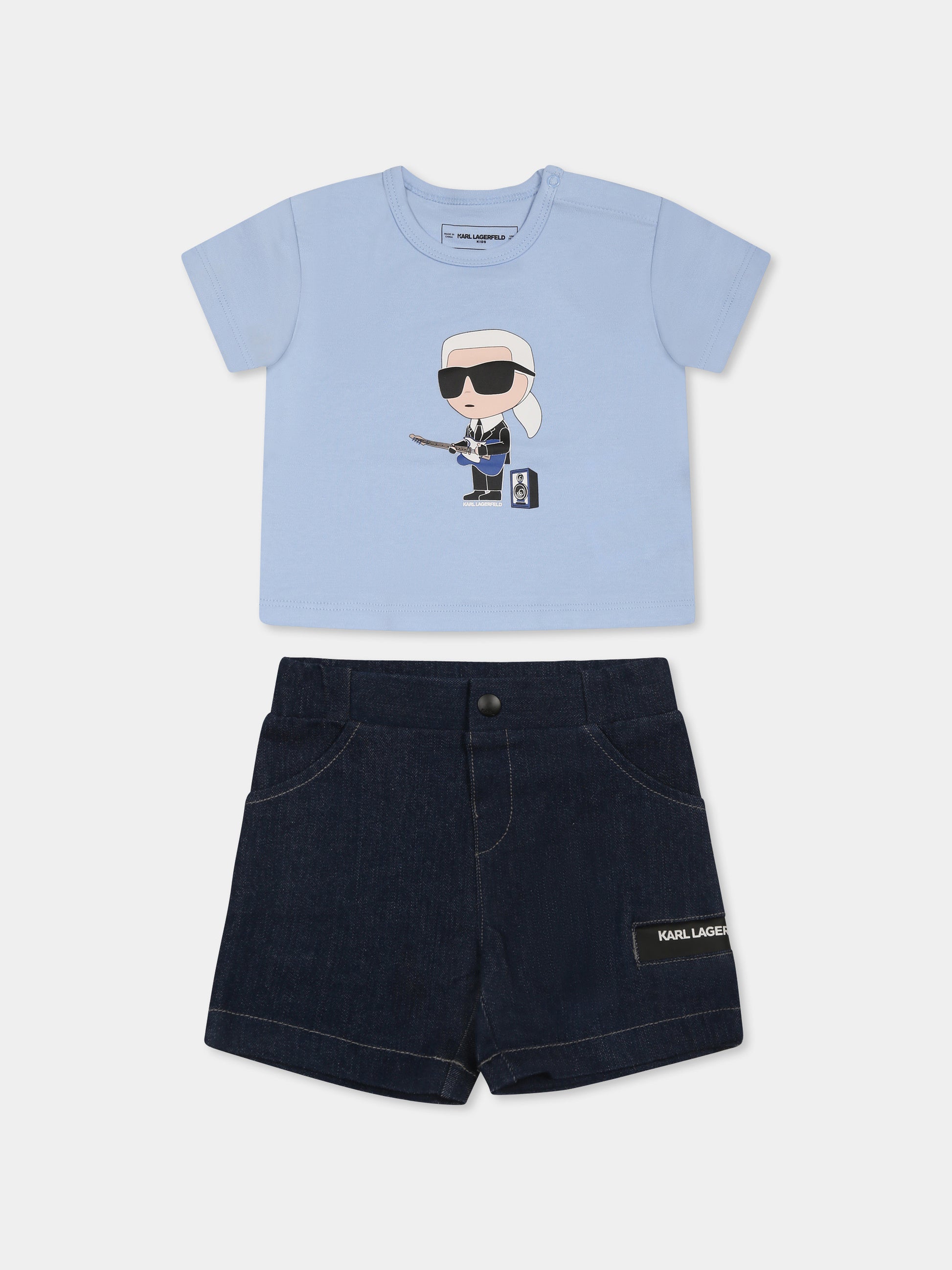 Completo multicolor per neonato con Karl Lagerfeld,Karl Lagerfeld Kids,Z30504 782