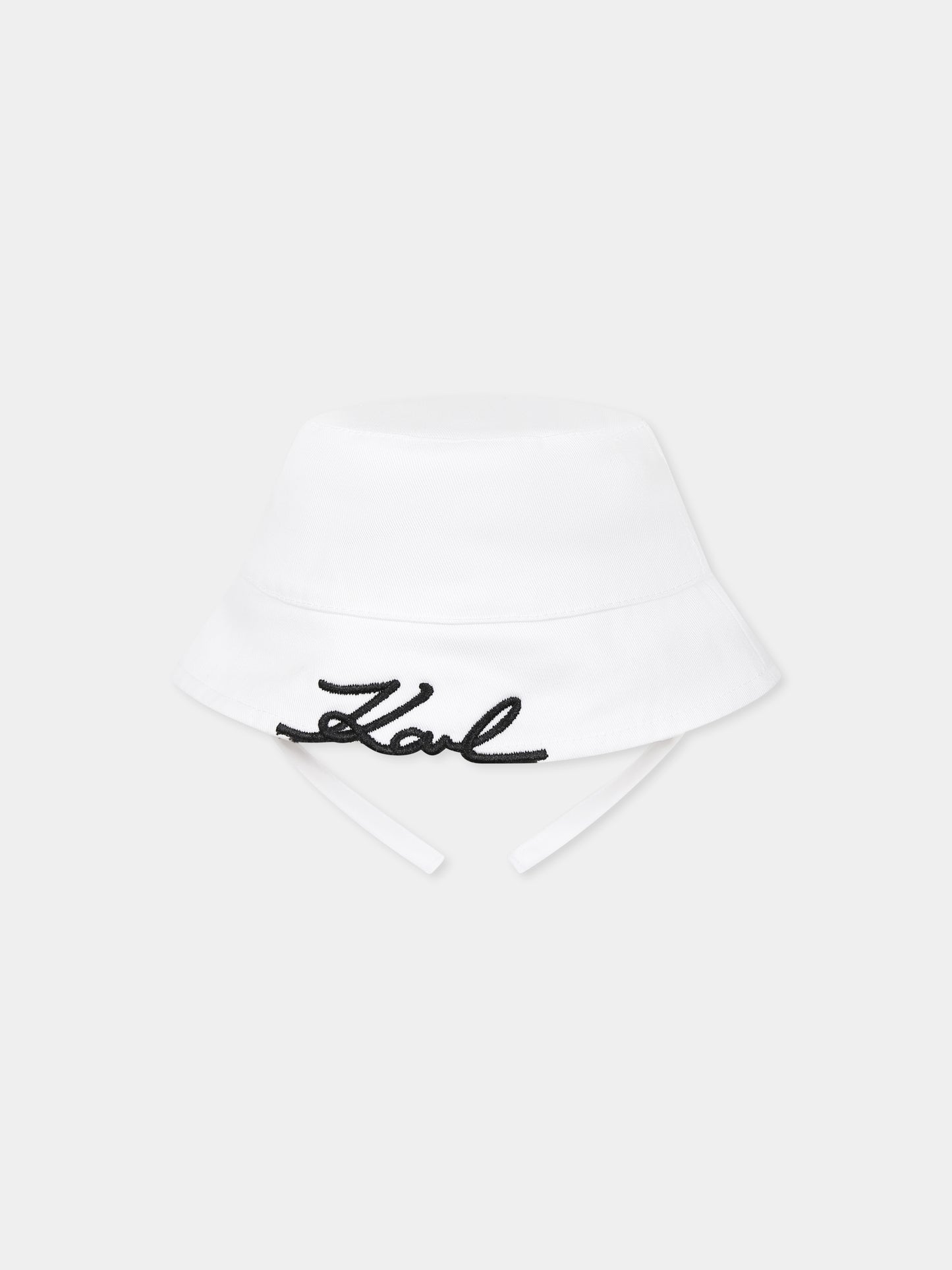 Cloche blanche pour bébé enfants avec logo