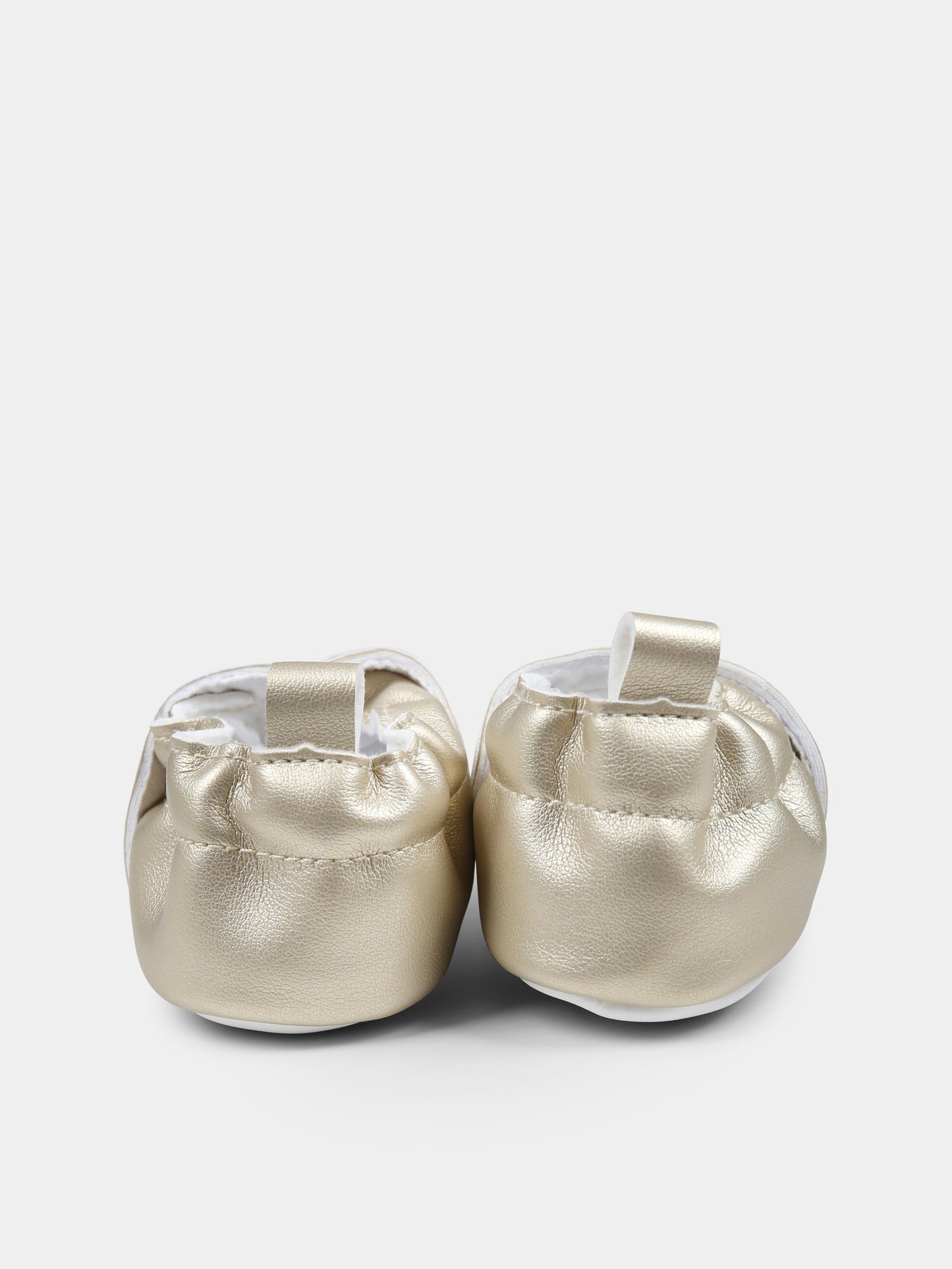 Slip on oro per neonata con logo,Karl Lagerfeld Kids,Z30579 576