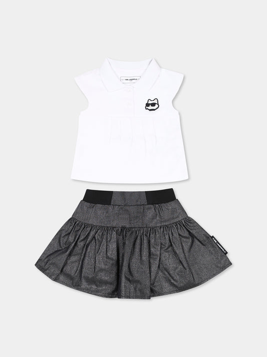 Completo multicolor per neonata con Choupette,Karl Lagerfeld Kids,Z30518 N48