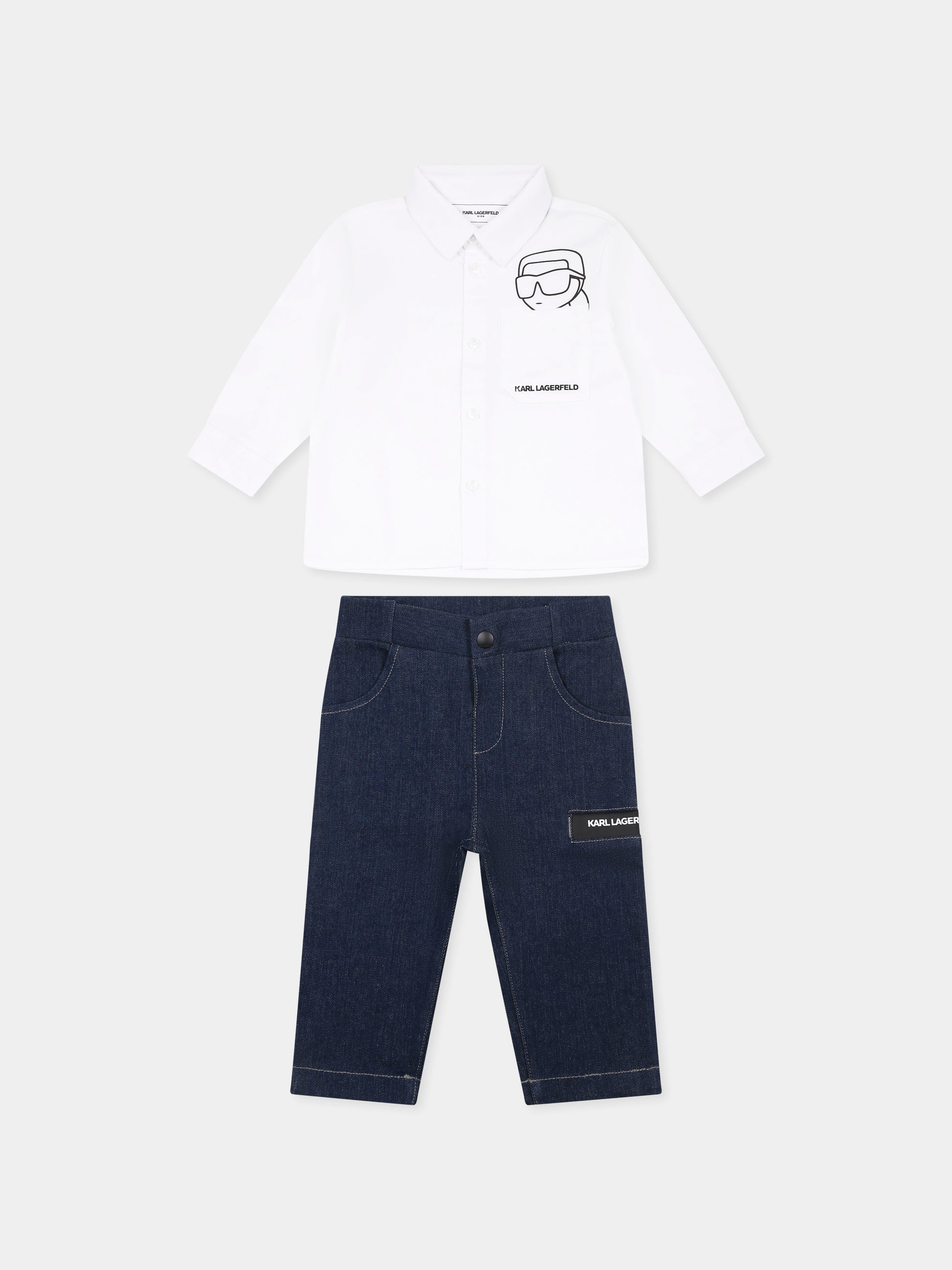 Completo multicolor per neonato con Karl Lagerfeld,Karl Lagerfeld Kids,Z30505 N48
