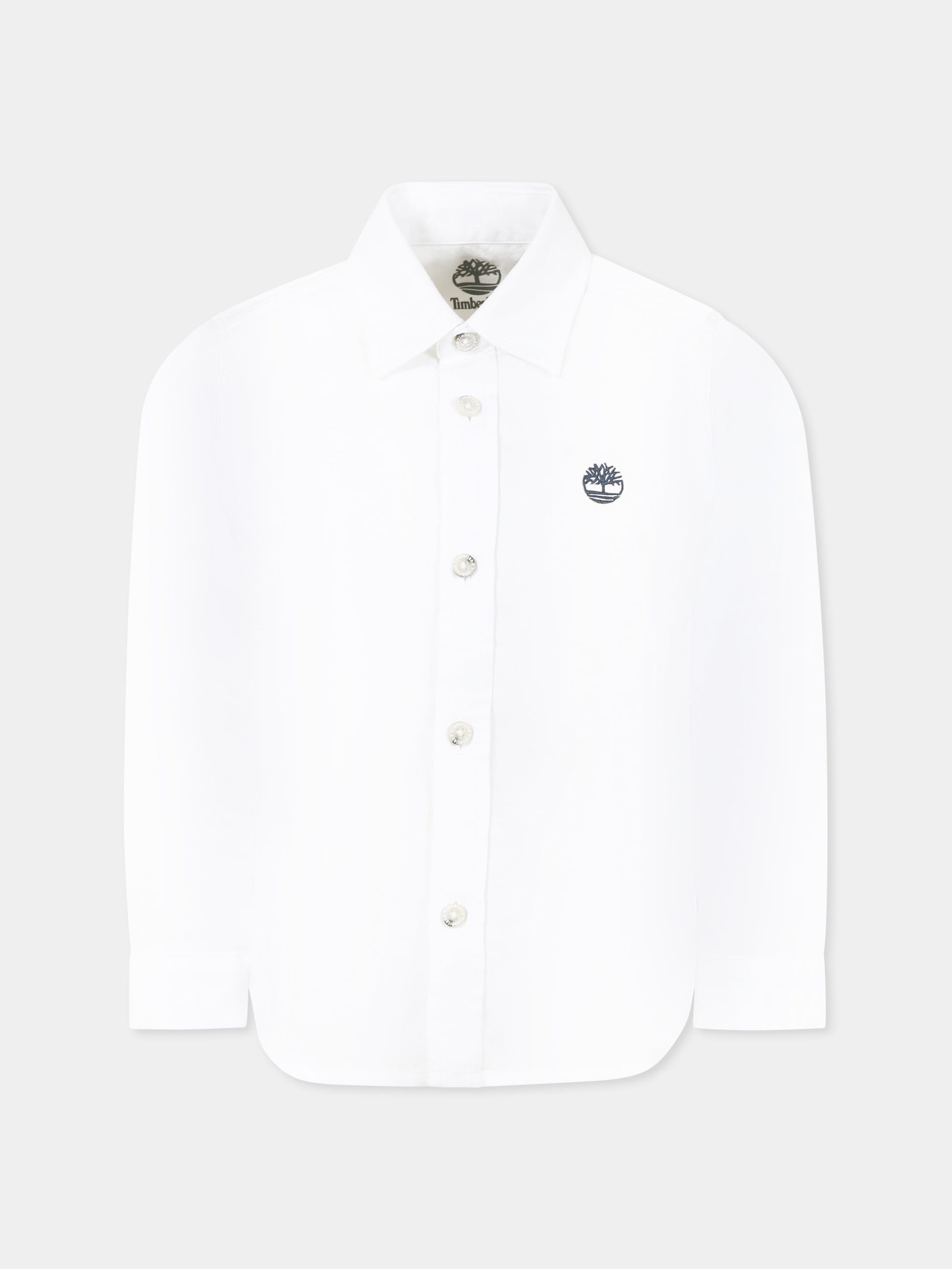 Camicia bianca per bambino con albero,Timberland,T60519 10P