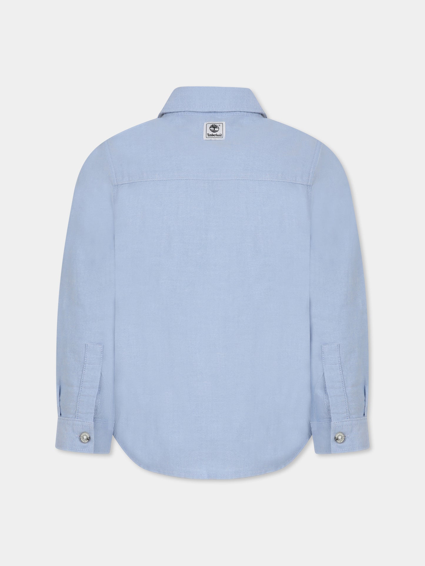 Chemise bleu clair pour garçon avec arbre