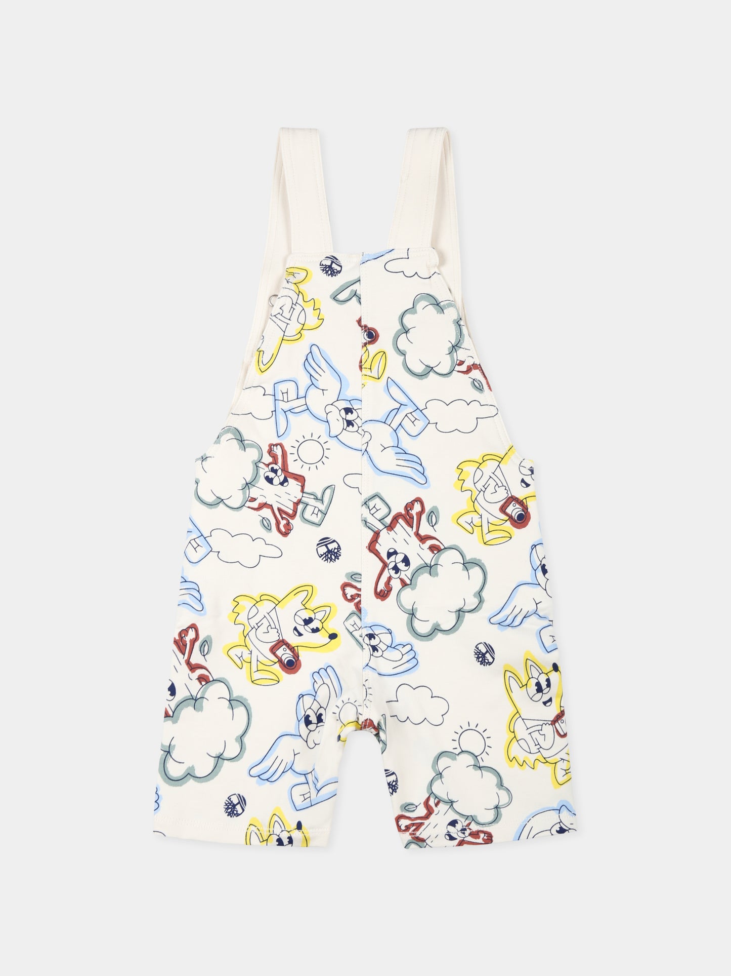 Salopette avorio per neonato con albero e stampa,Timberland,T60394 190