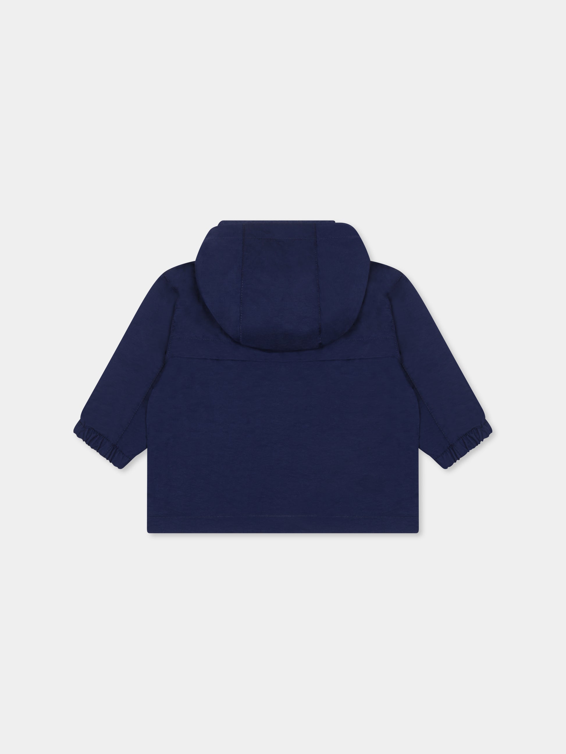 Giacca a vento blu per neonato con albero,Timberland,T60501 84N