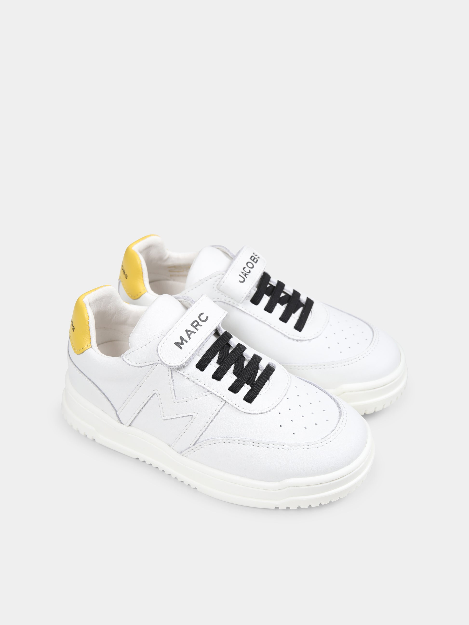 Sneakers bianche per bambini con logo,Marc Jacobs,W60560 10P