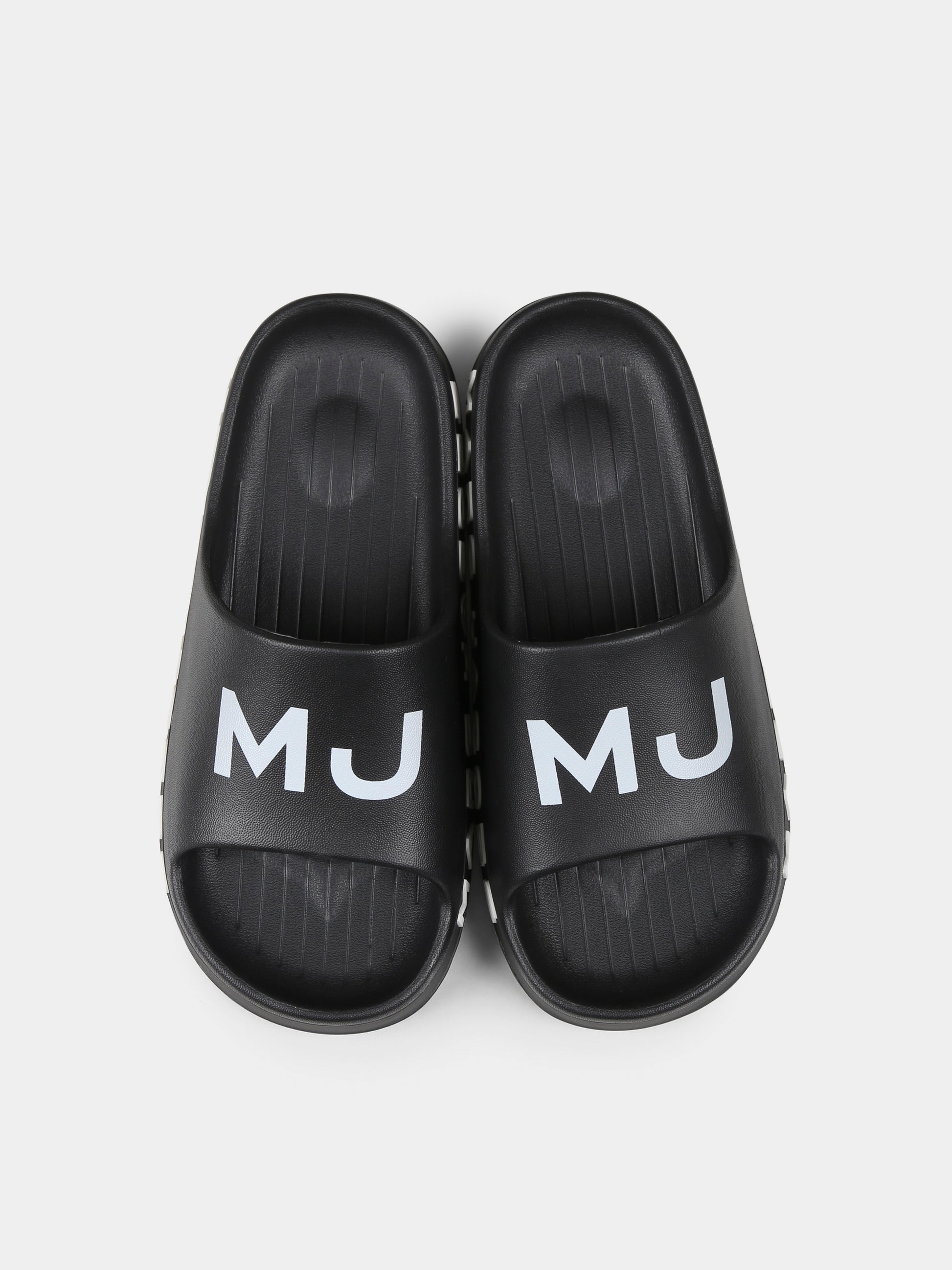 Ciabatte nere per bambini con logo,Marc Jacobs,W60407 09B