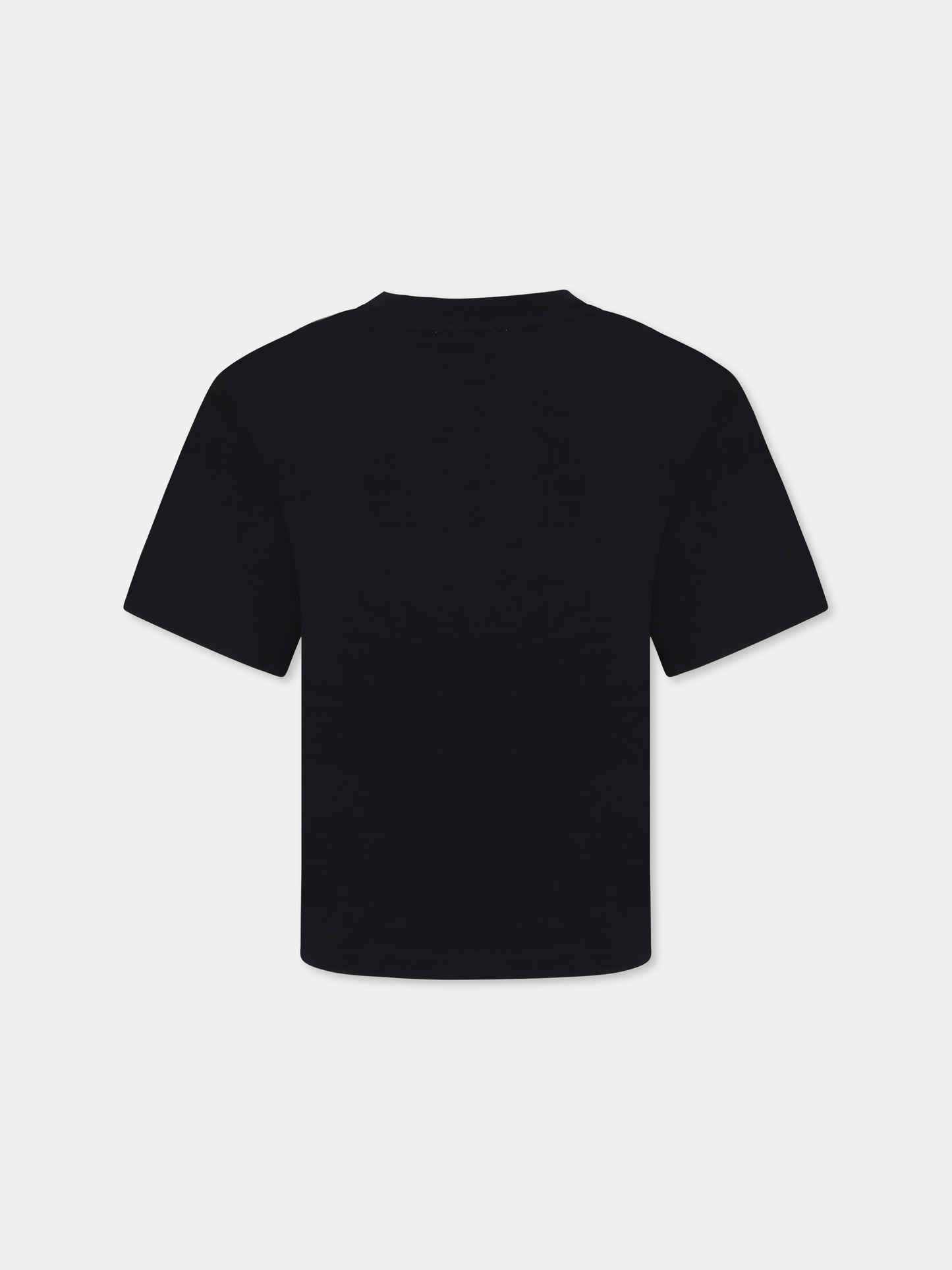 T-shirt nera per bambina con cuore,Marc Jacobs,W60545 09B