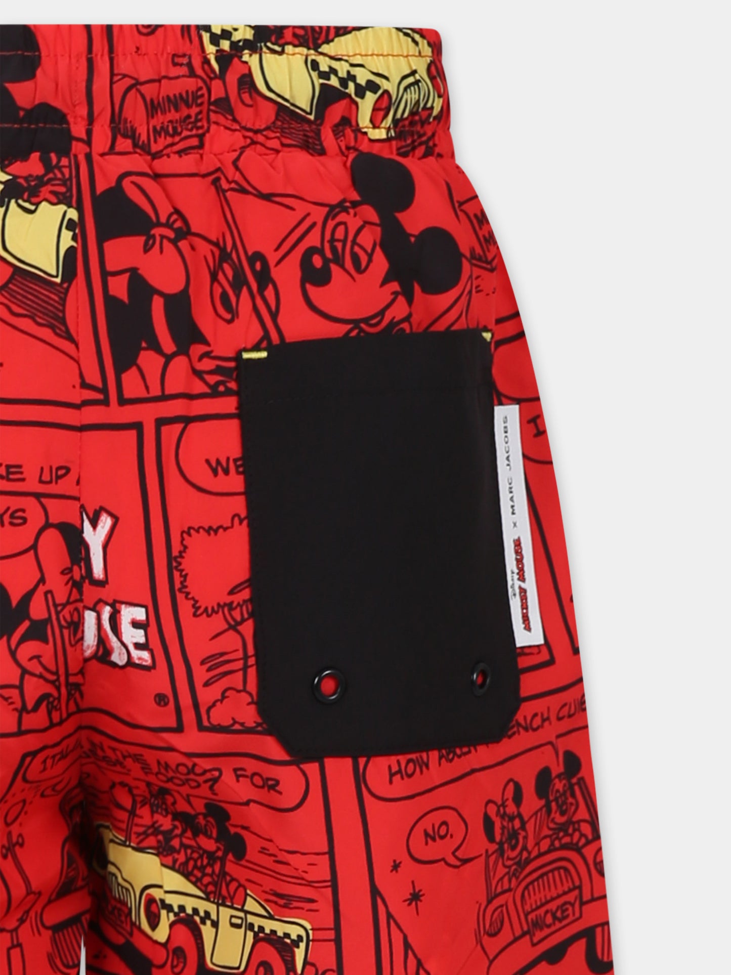 Boxer mare rosso per bambino con stampa Mickey Mouse,Marc Jacobs,W60505 992