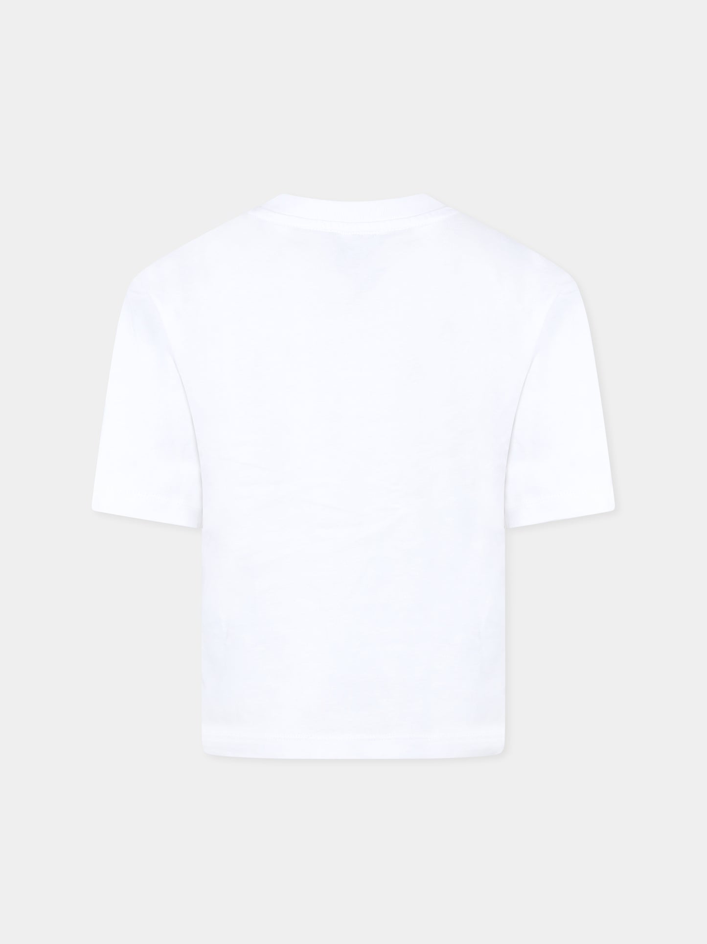 T-shirt bianca per bambini con logo,Marc Jacobs,W60455 10P