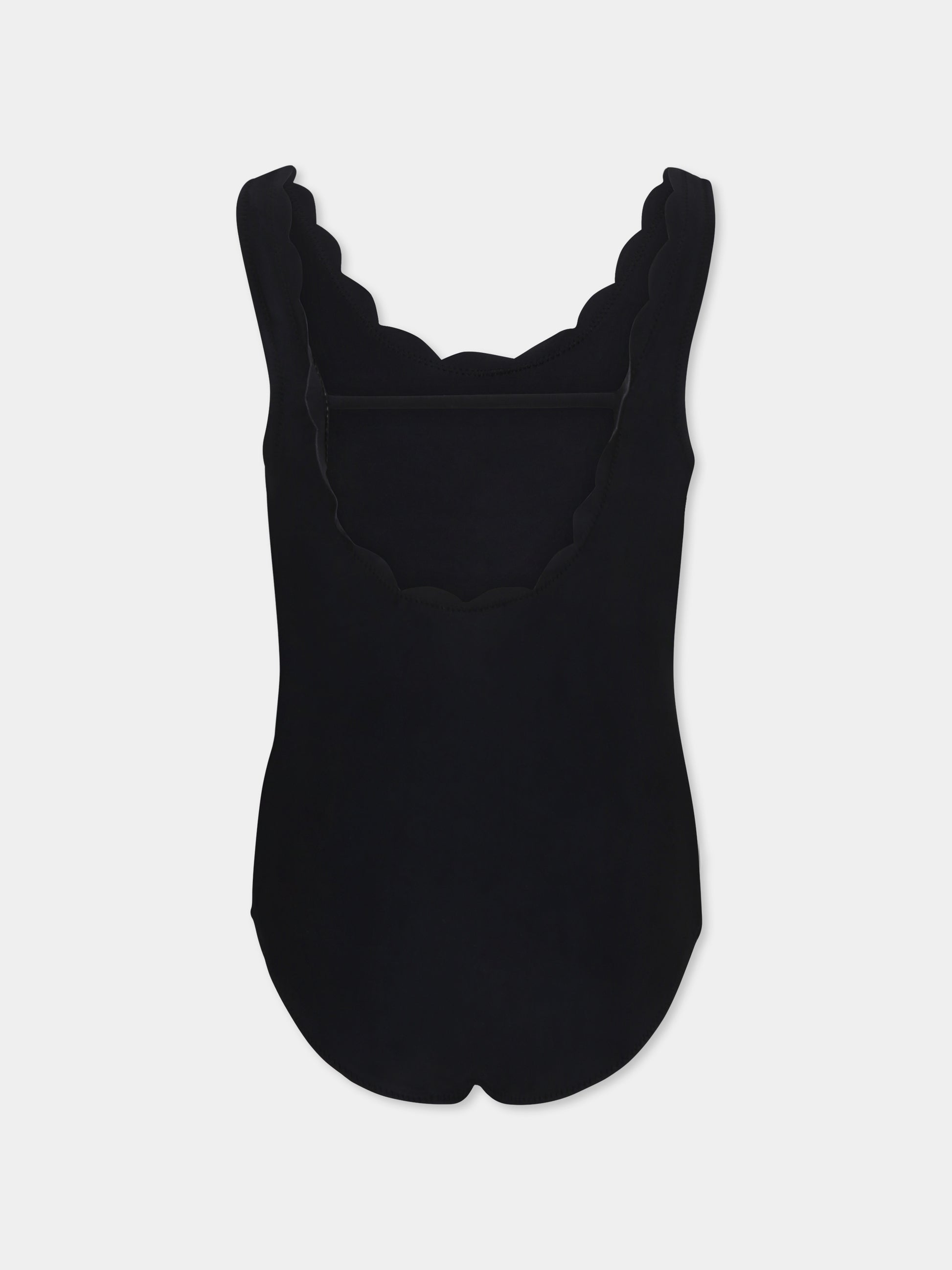 Costume intero nero per bambina con logo e strass,Marc Jacobs,W60524 09B