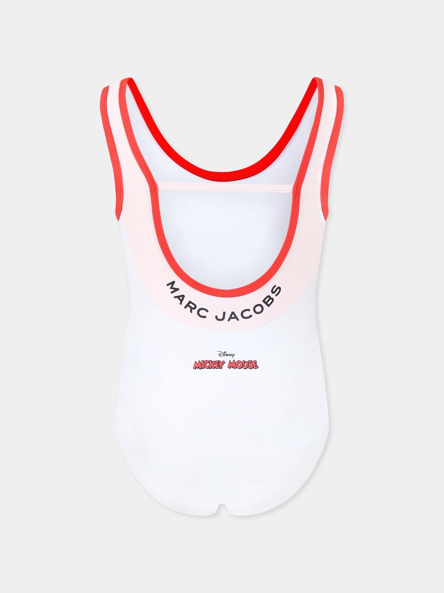 Maillot de bain blanc pour fille avec Mickey Mouse