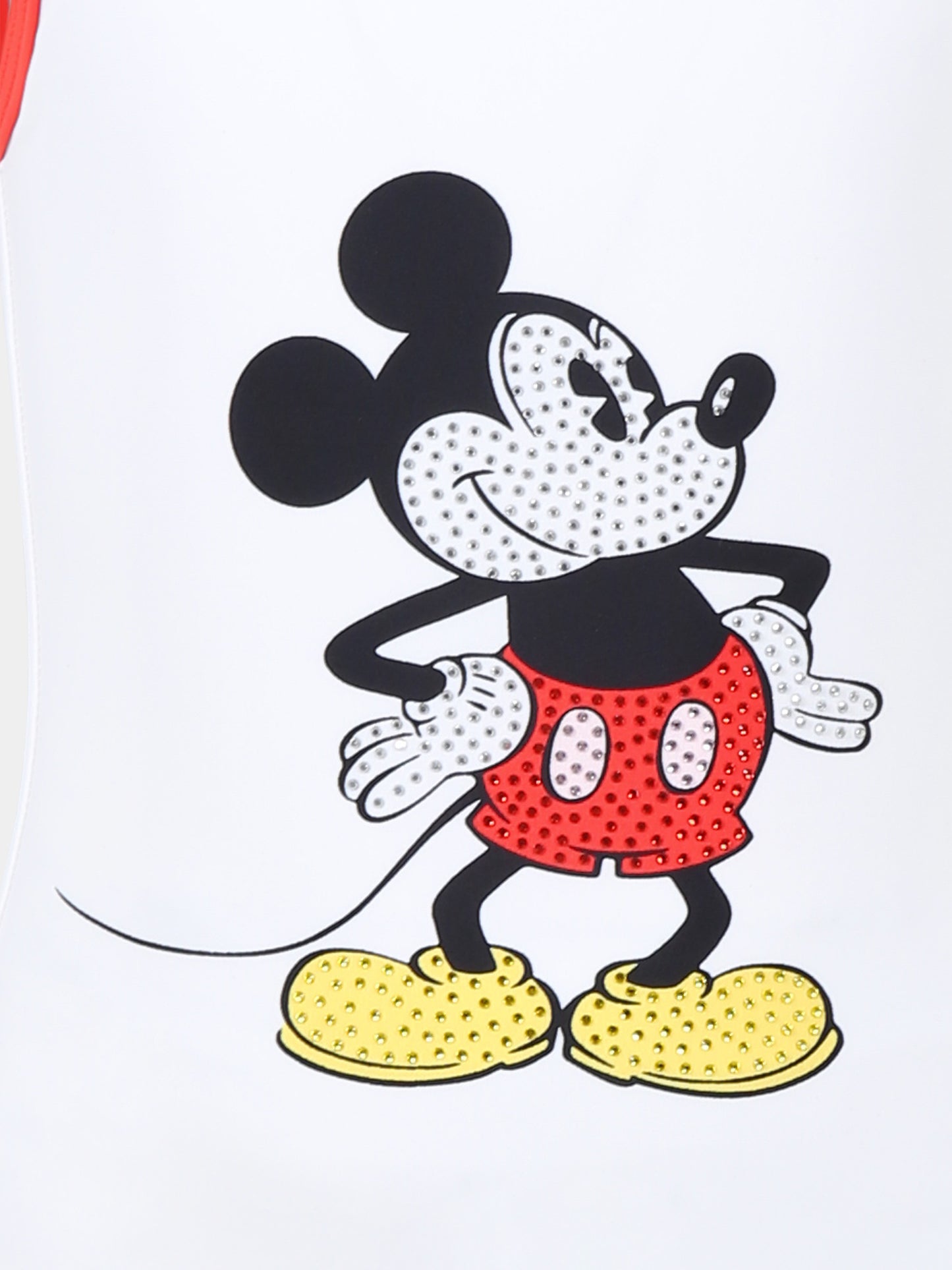 Maillot de bain blanc pour fille avec Mickey Mouse