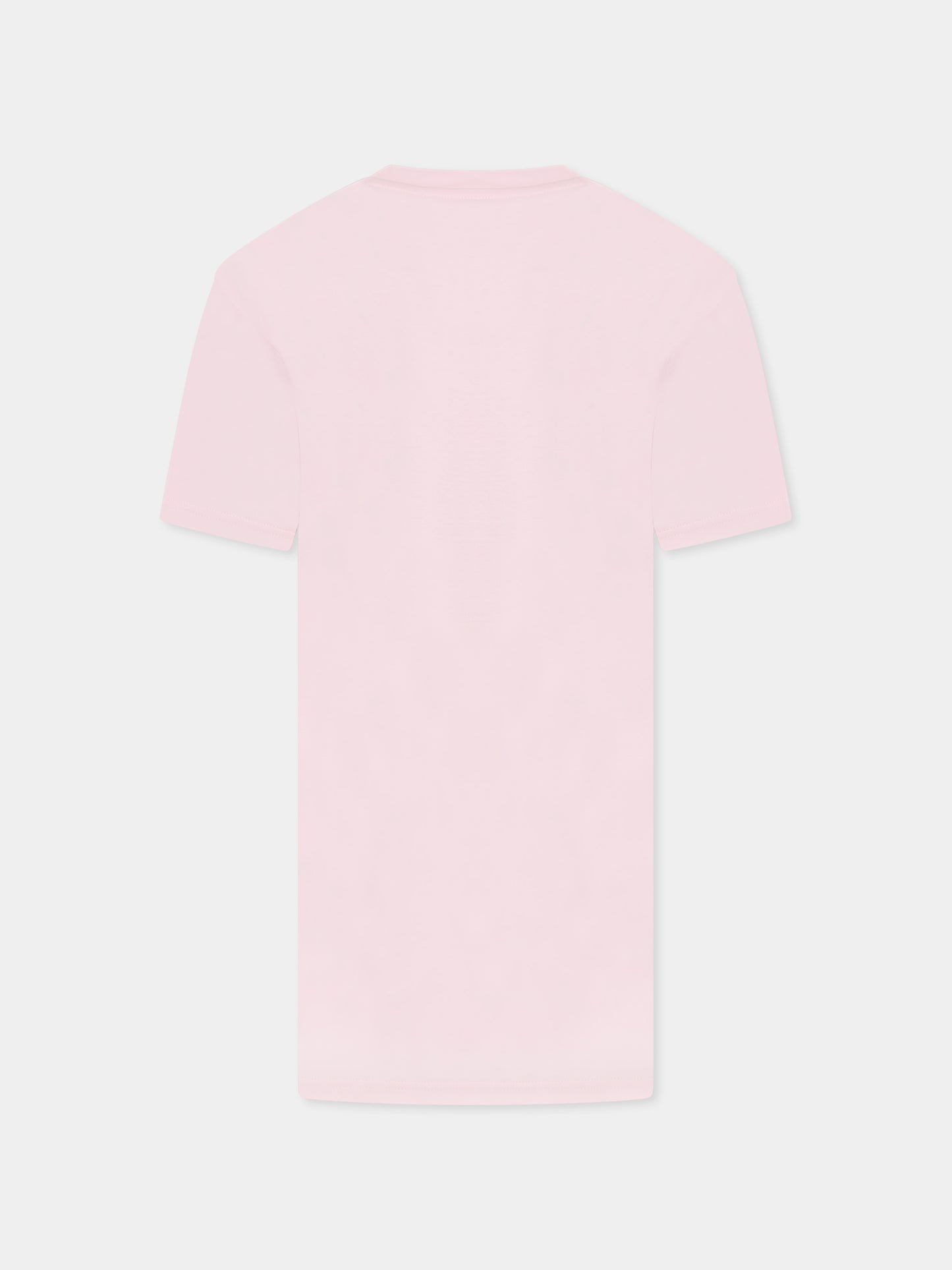 Robe rose pour fille avec imprimé sac