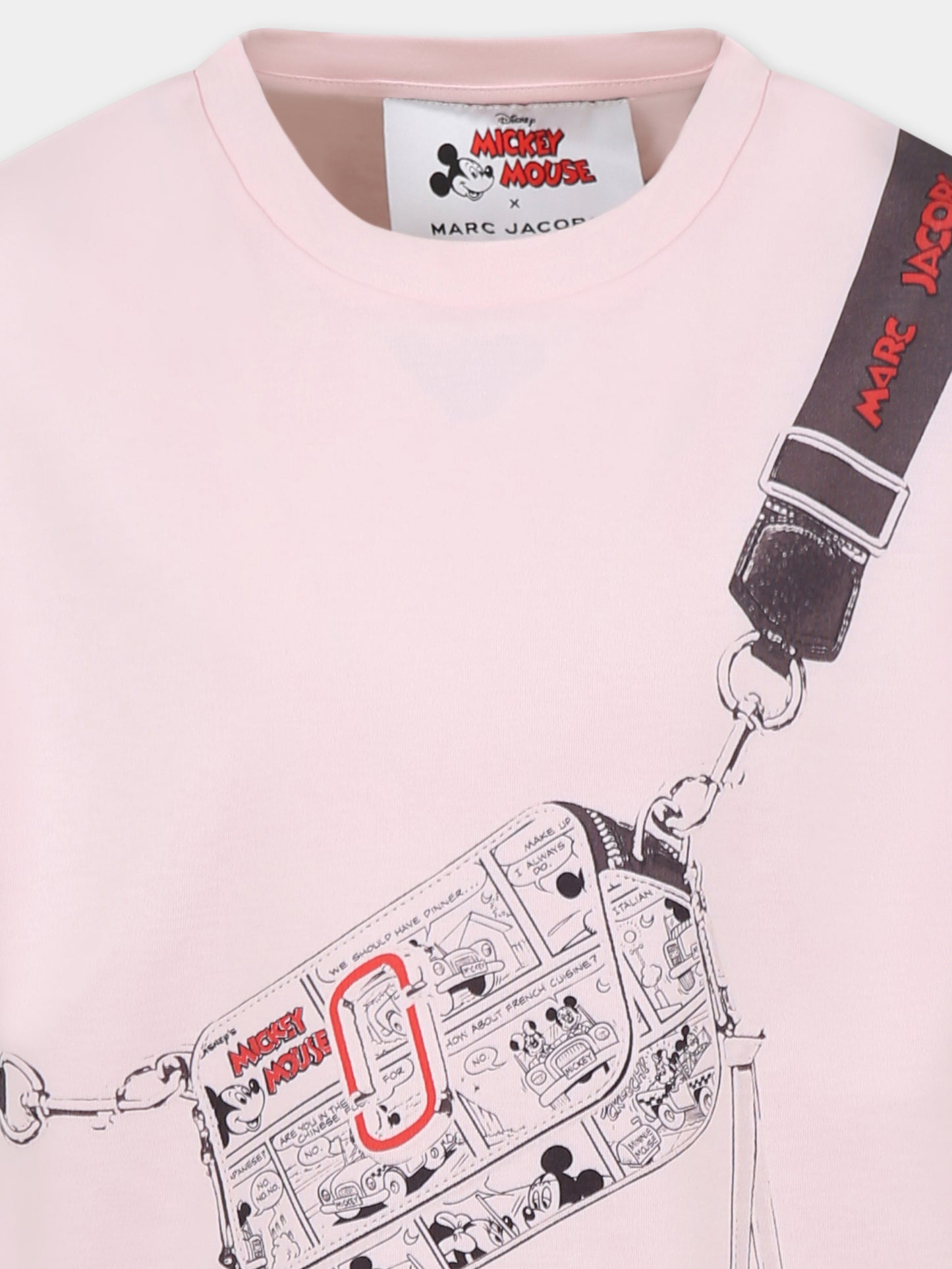 Robe rose pour fille avec imprimé sac