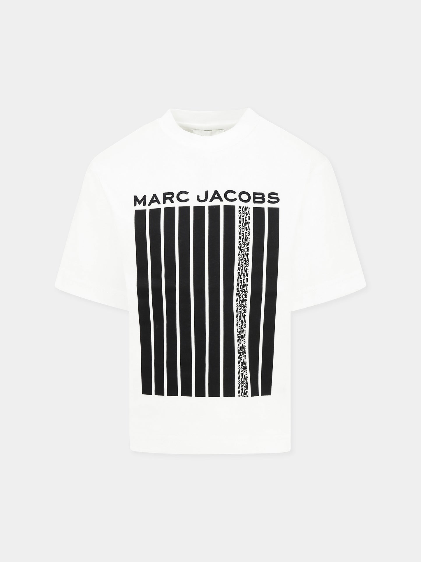 T-shirt blanc pour garçon avec logo